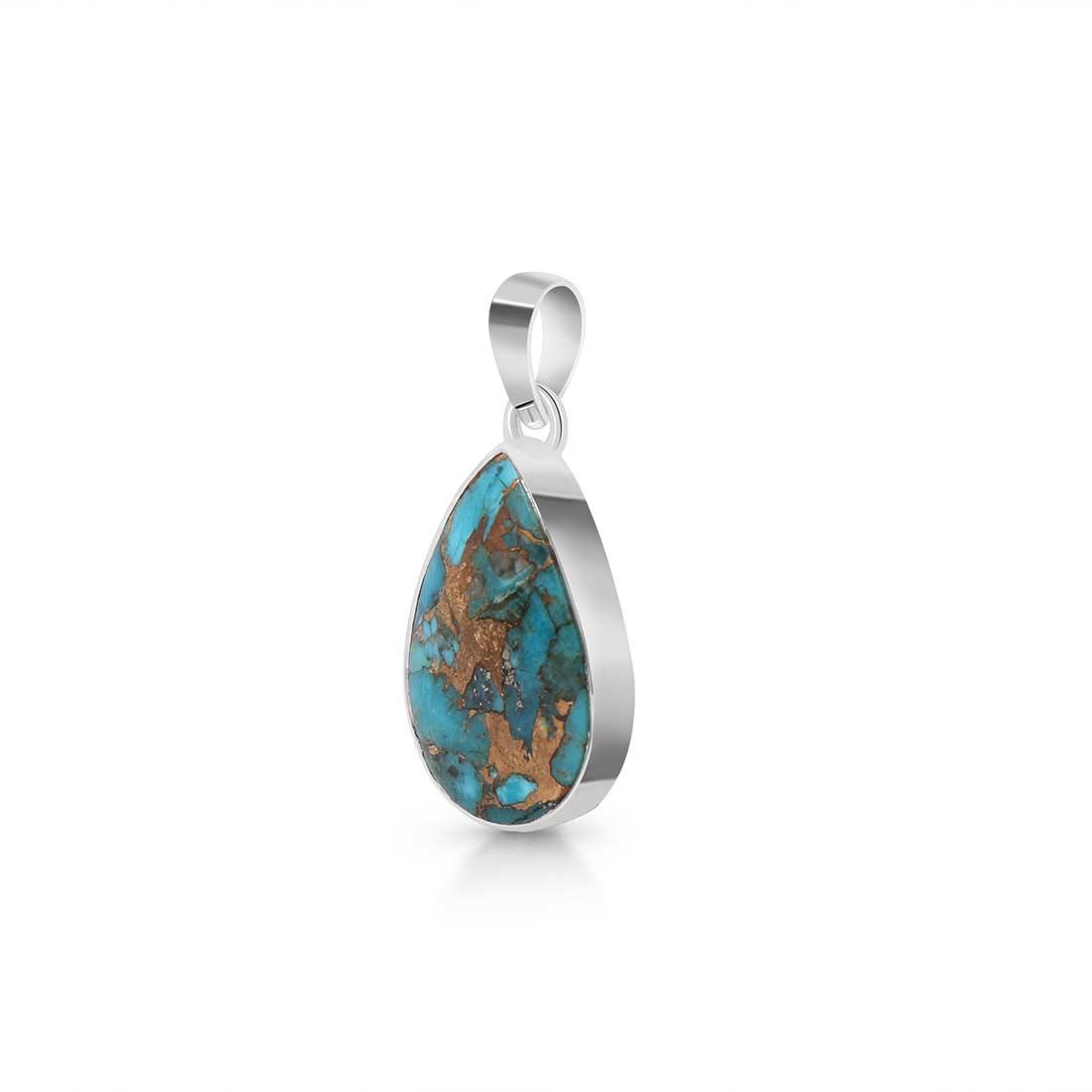 Turquoise (Copper) Pendant-(TRC-P-11.)