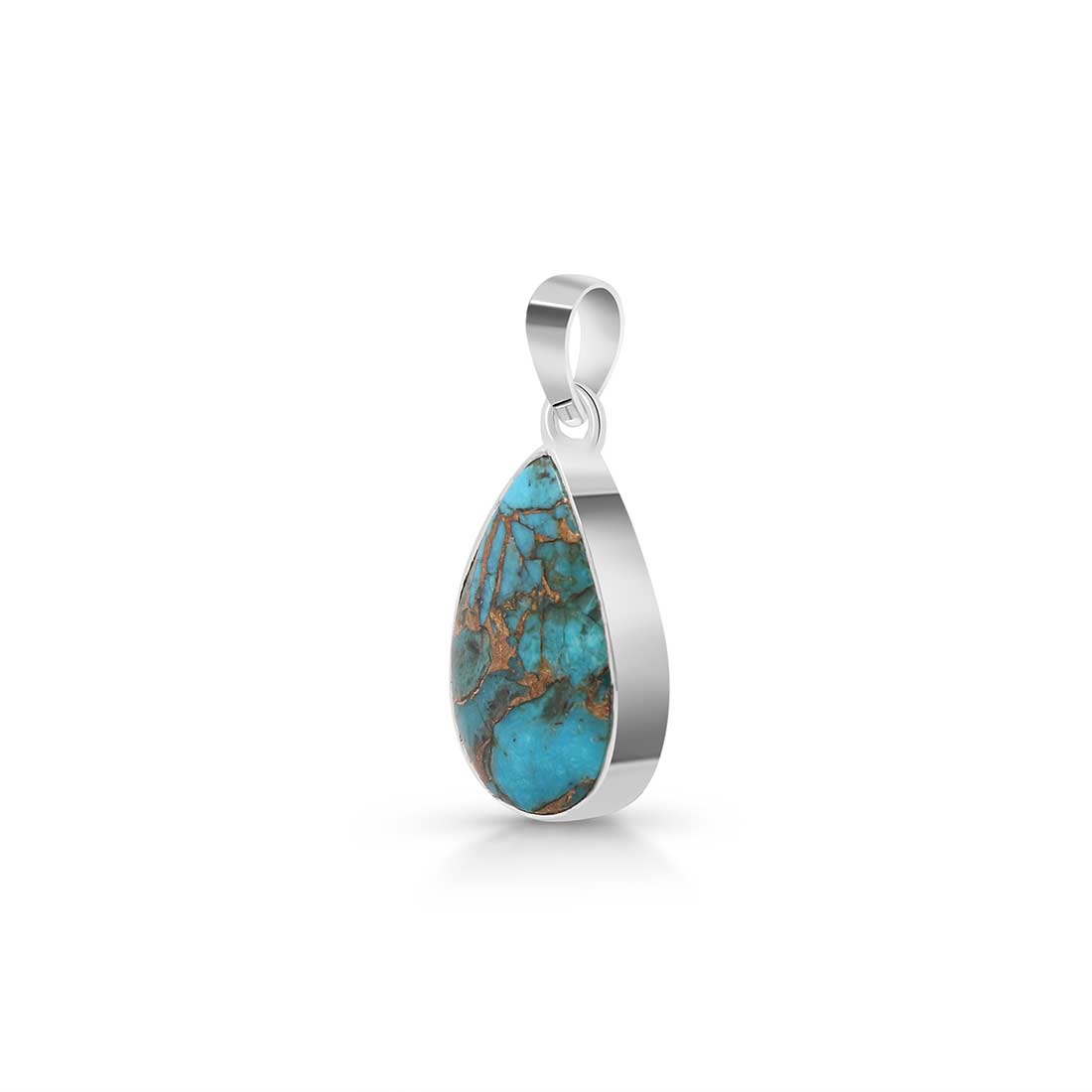 Turquoise (Copper) Pendant-(TRC-P-13.)