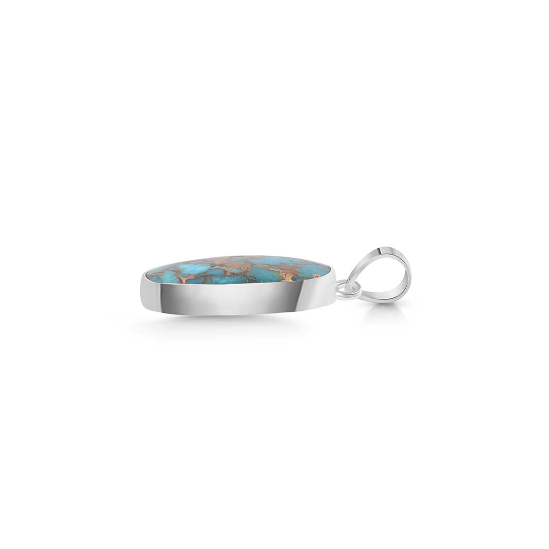Mojave Copper Turquoise Pendant-(TRC-P-15.)