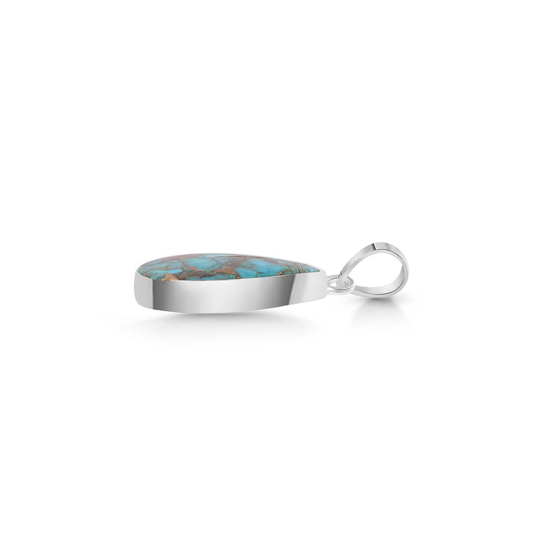 Mojave Copper Turquoise Pendant-(TRC-P-16.)