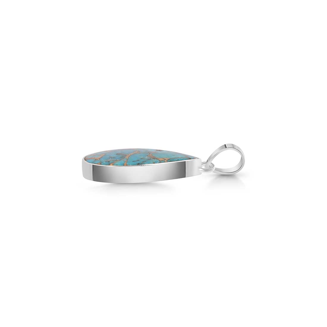Mojave Copper Turquoise Pendant-(TRC-P-24.)