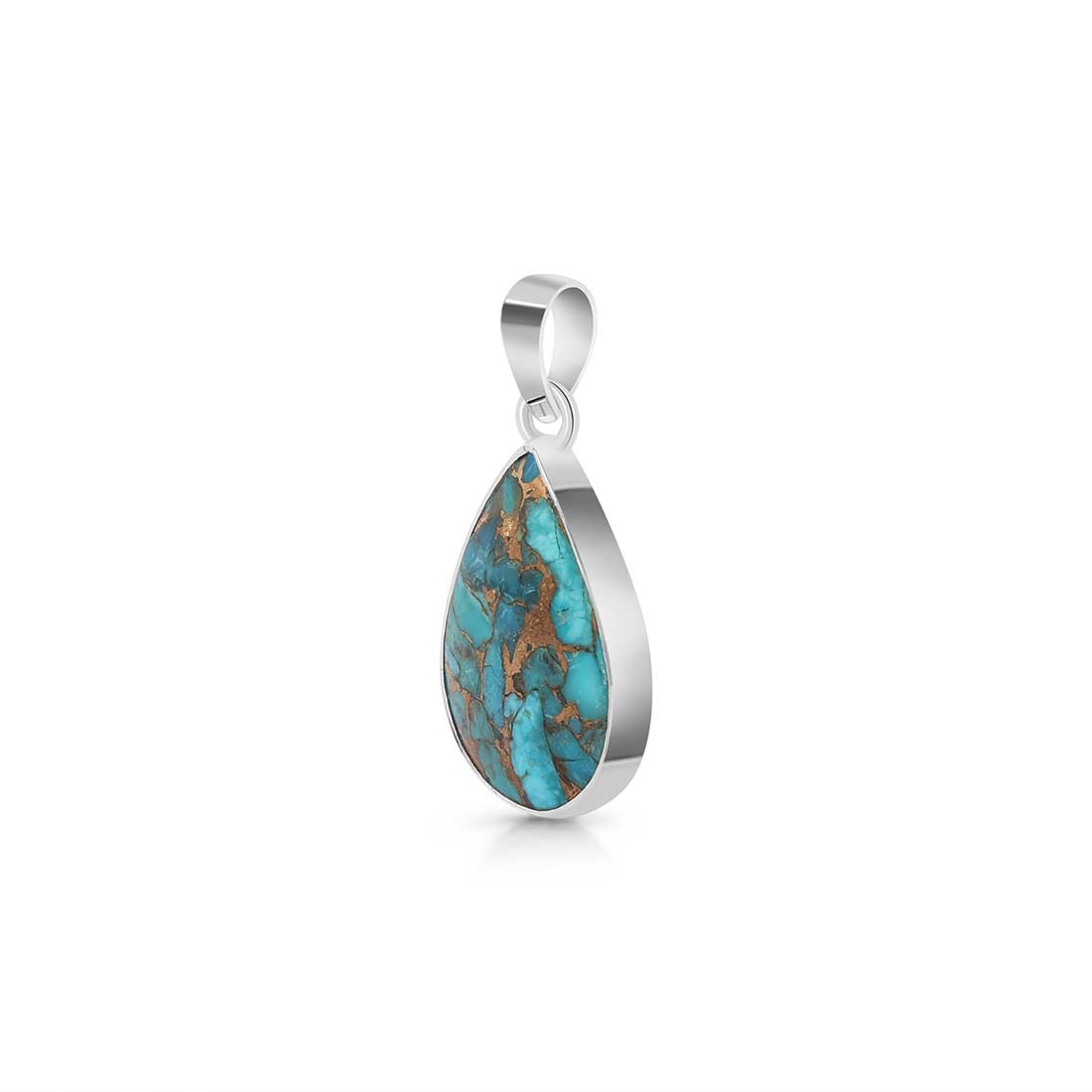 Mojave Copper Turquoise Pendant-(TRC-P-25.)