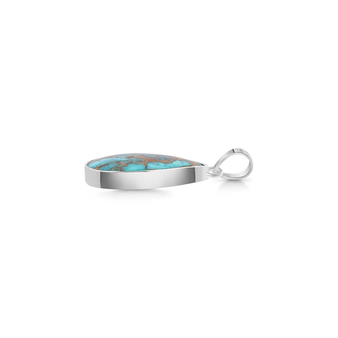 Mojave Copper Turquoise Pendant-(TRC-P-25.)