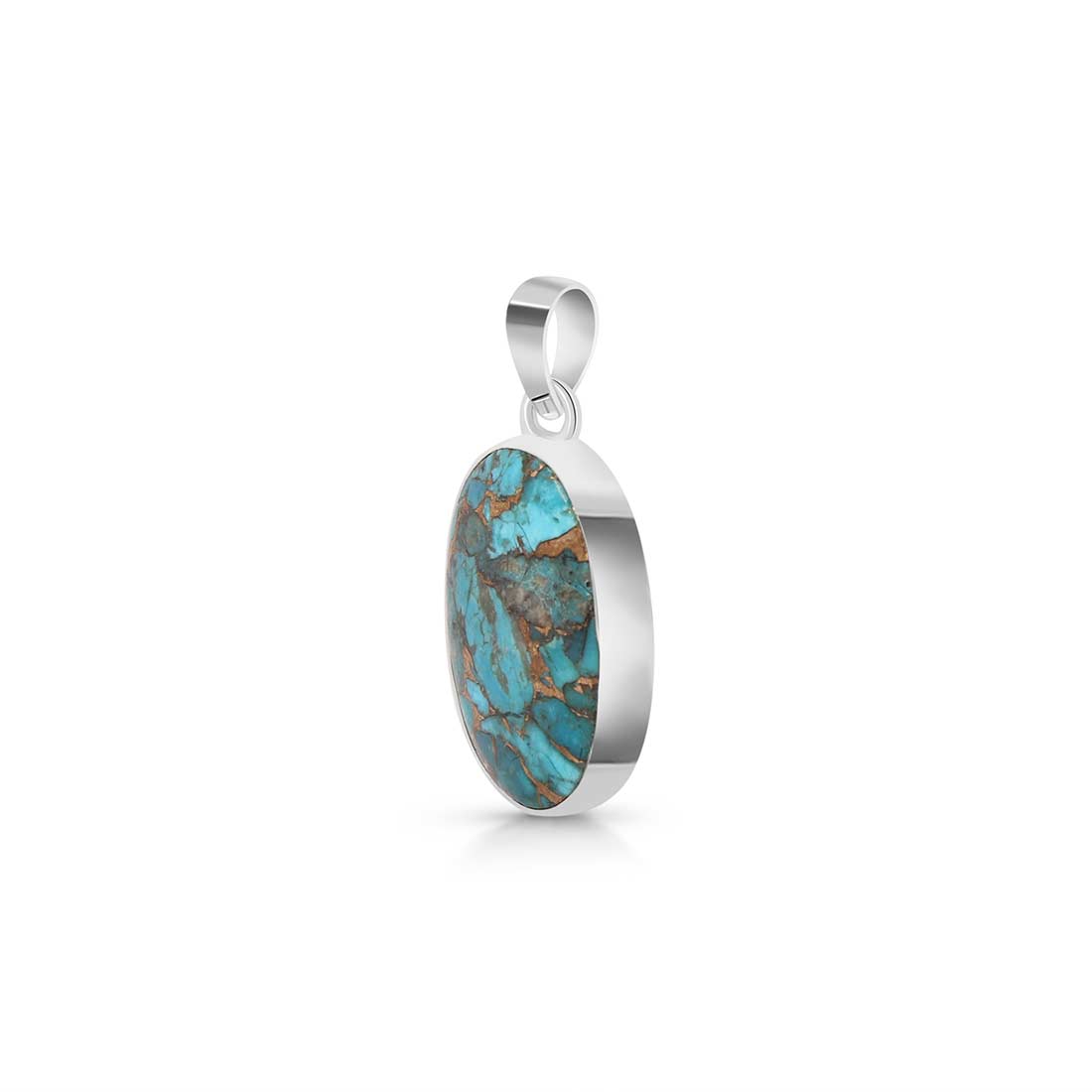 Mojave Copper Turquoise Pendant-(TRC-P-26.)