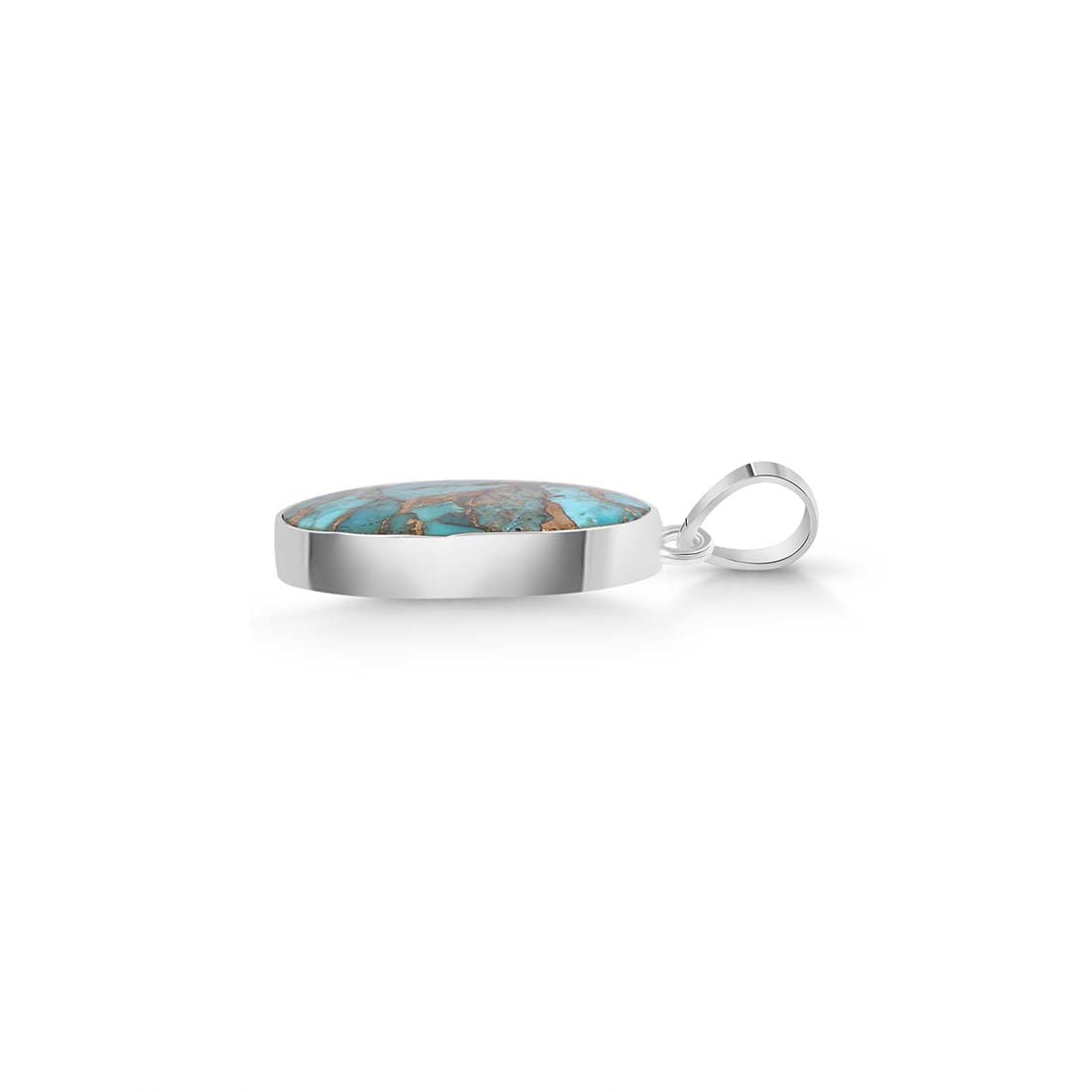 Mojave Copper Turquoise Pendant-(TRC-P-26.)