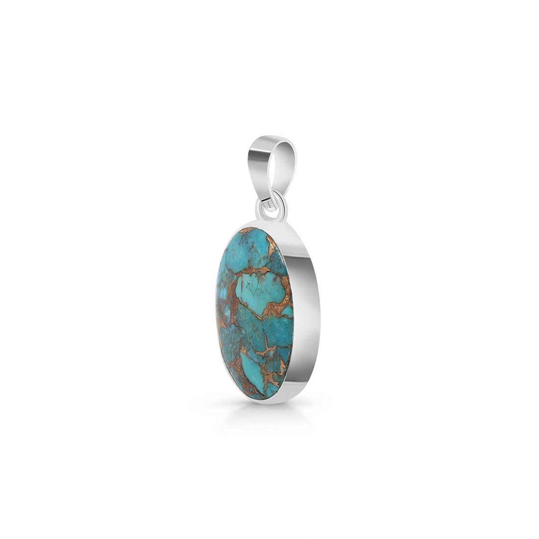 Mojave Copper Turquoise Pendant-(TRC-P-27.)