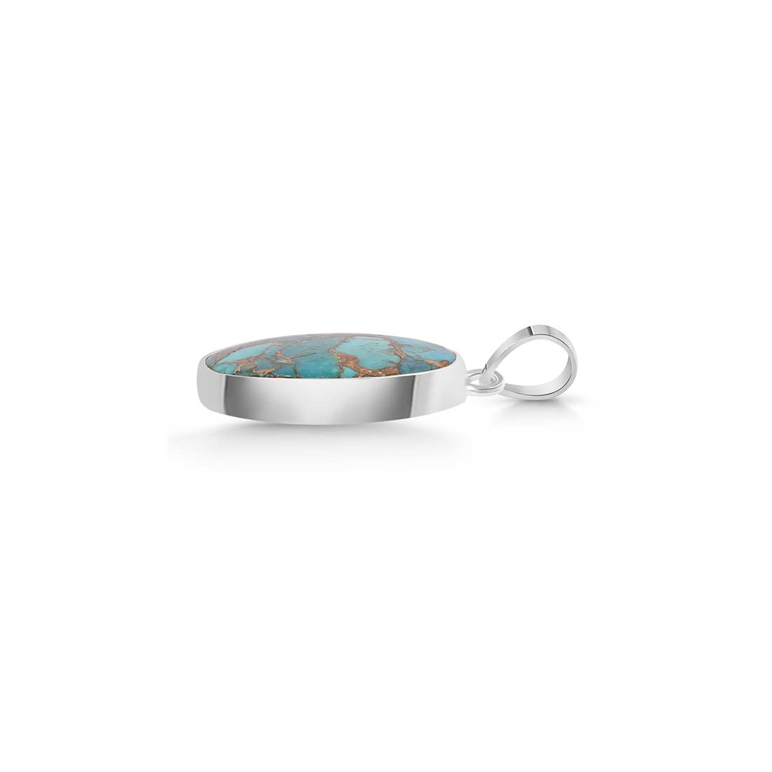 Mojave Copper Turquoise Pendant-(TRC-P-27.)