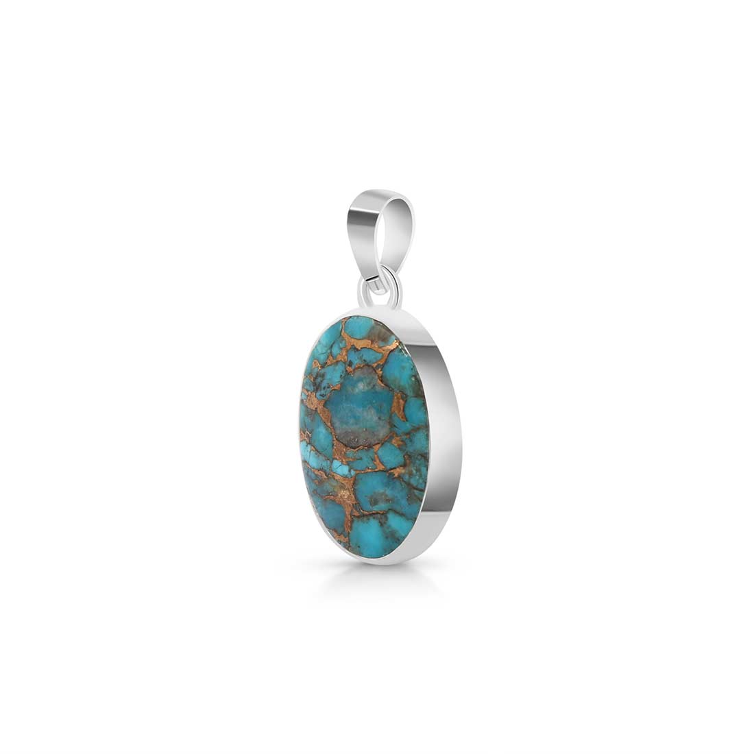 Mojave Copper Turquoise Pendant-(TRC-P-29.)