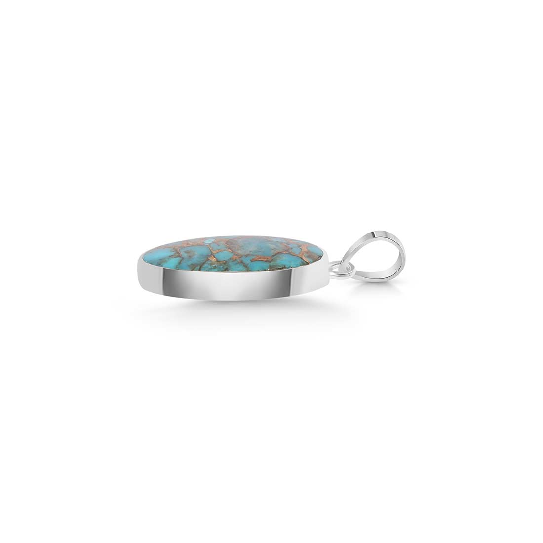 Mojave Copper Turquoise Pendant-(TRC-P-29.)