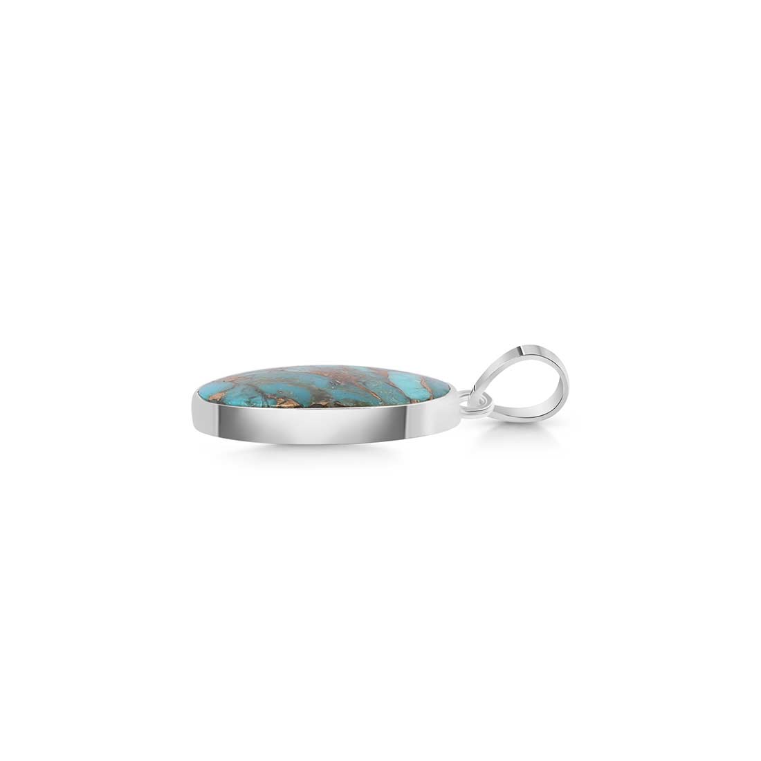 Mojave Copper Turquoise Pendant-(TRC-P-31.)