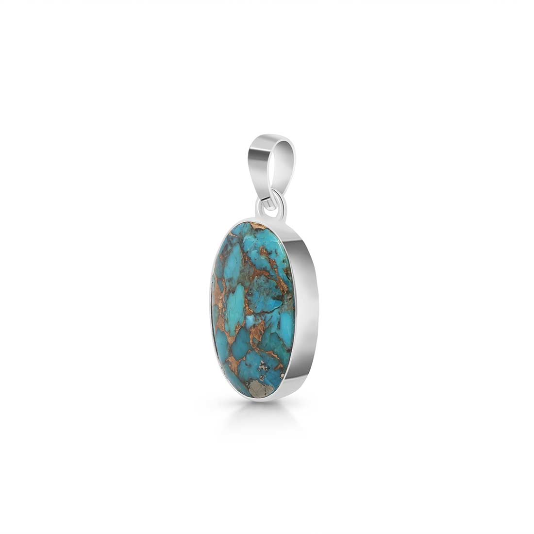Mojave Copper Turquoise Pendant-(TRC-P-33.)