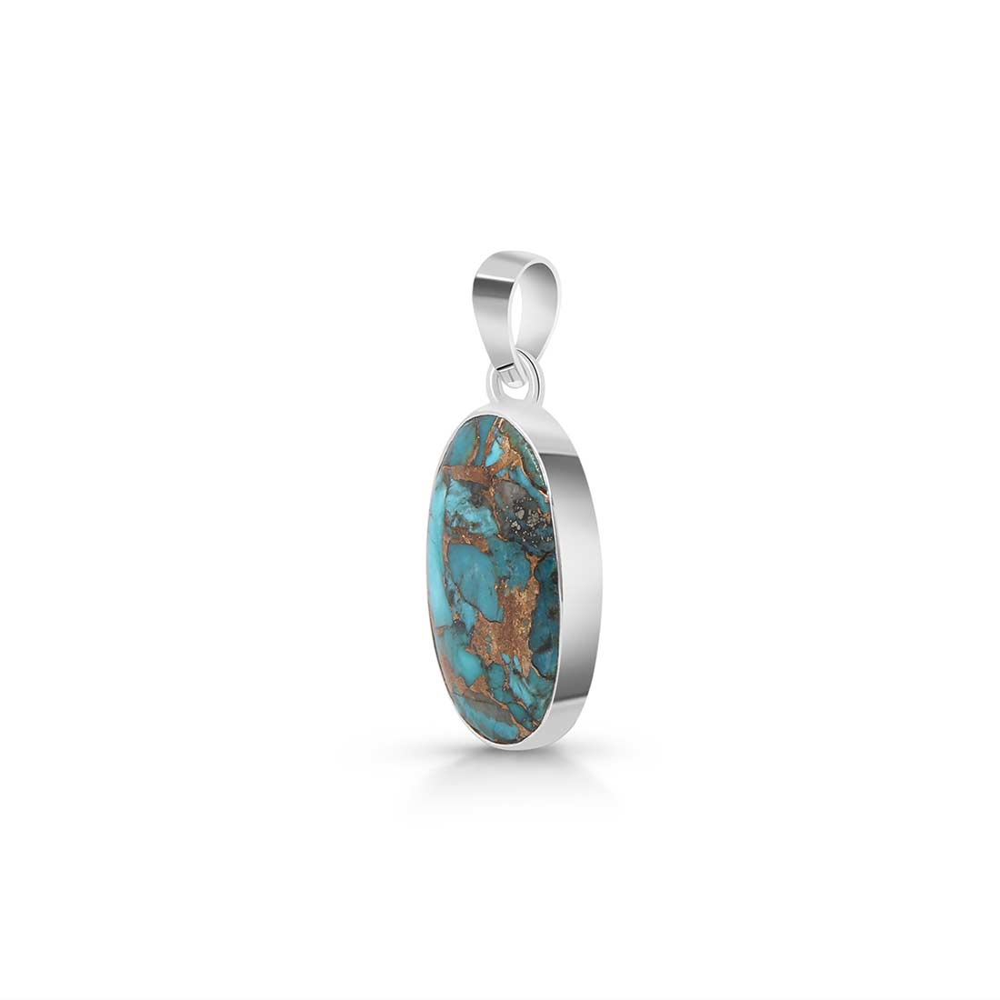 Mojave Copper Turquoise Pendant-(TRC-P-6.)