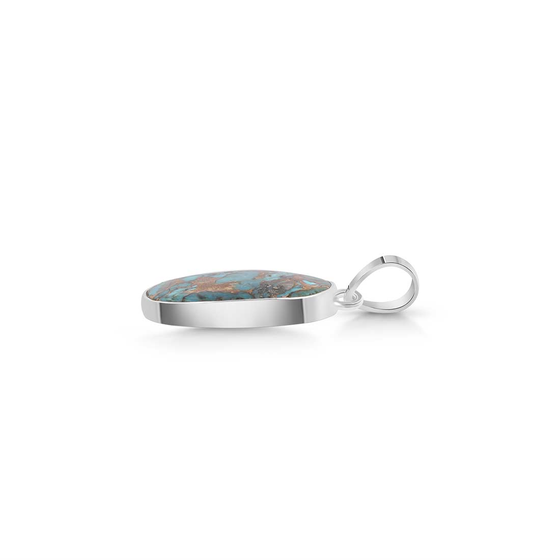 Mojave Copper Turquoise Pendant-(TRC-P-6.)