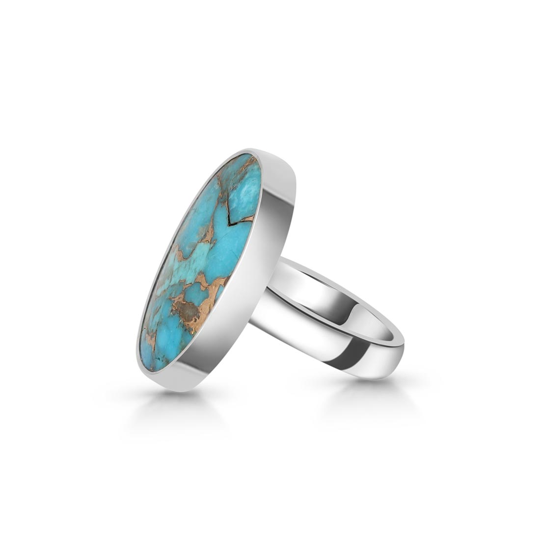 Turquoise (Copper) Adjustable Ring-(TRC-R-16)