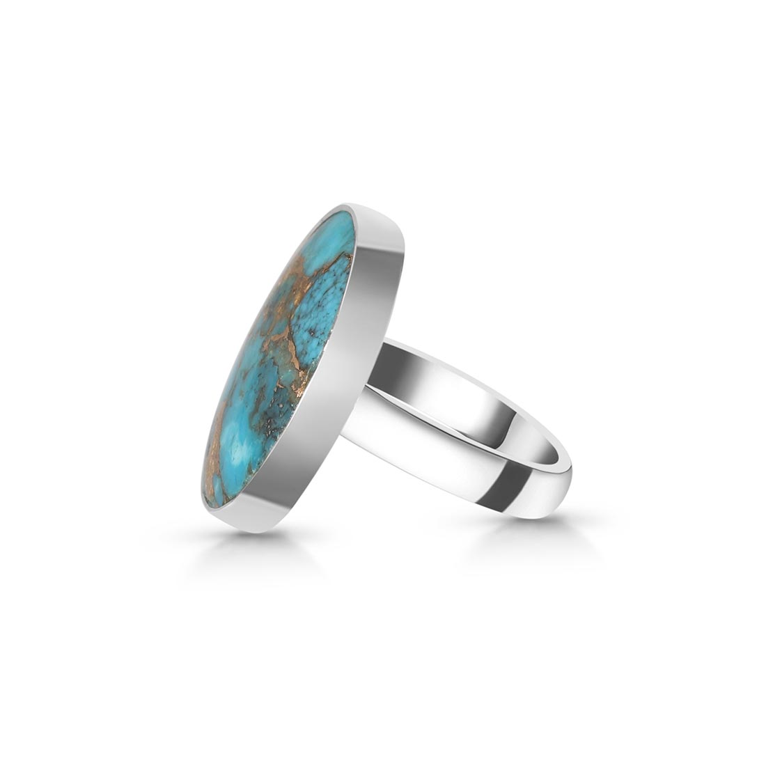 Turquoise (Copper) Adjustable Ring-(TRC-R-2)