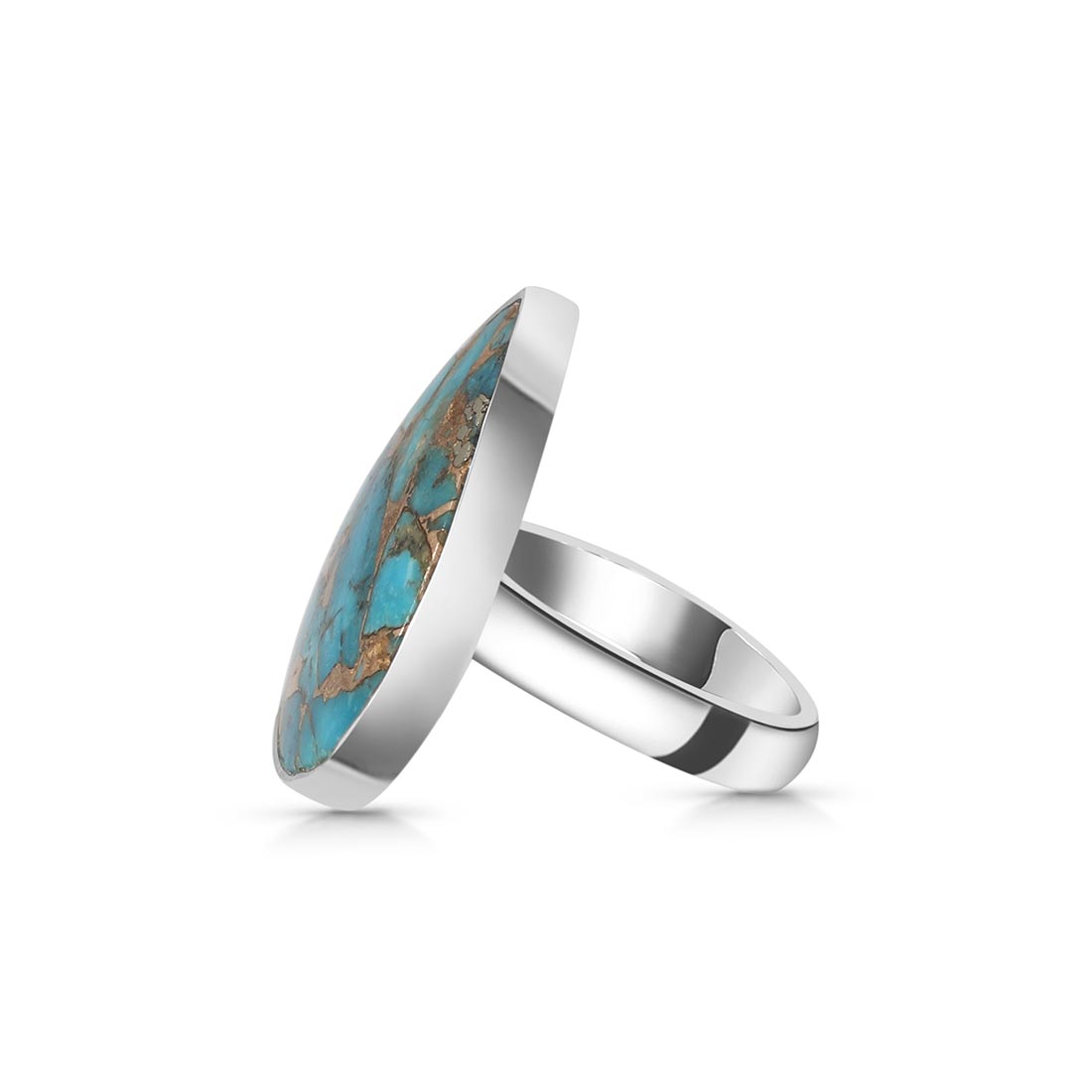 Turquoise (Copper) Adjustable Ring-(TRC-R-24)