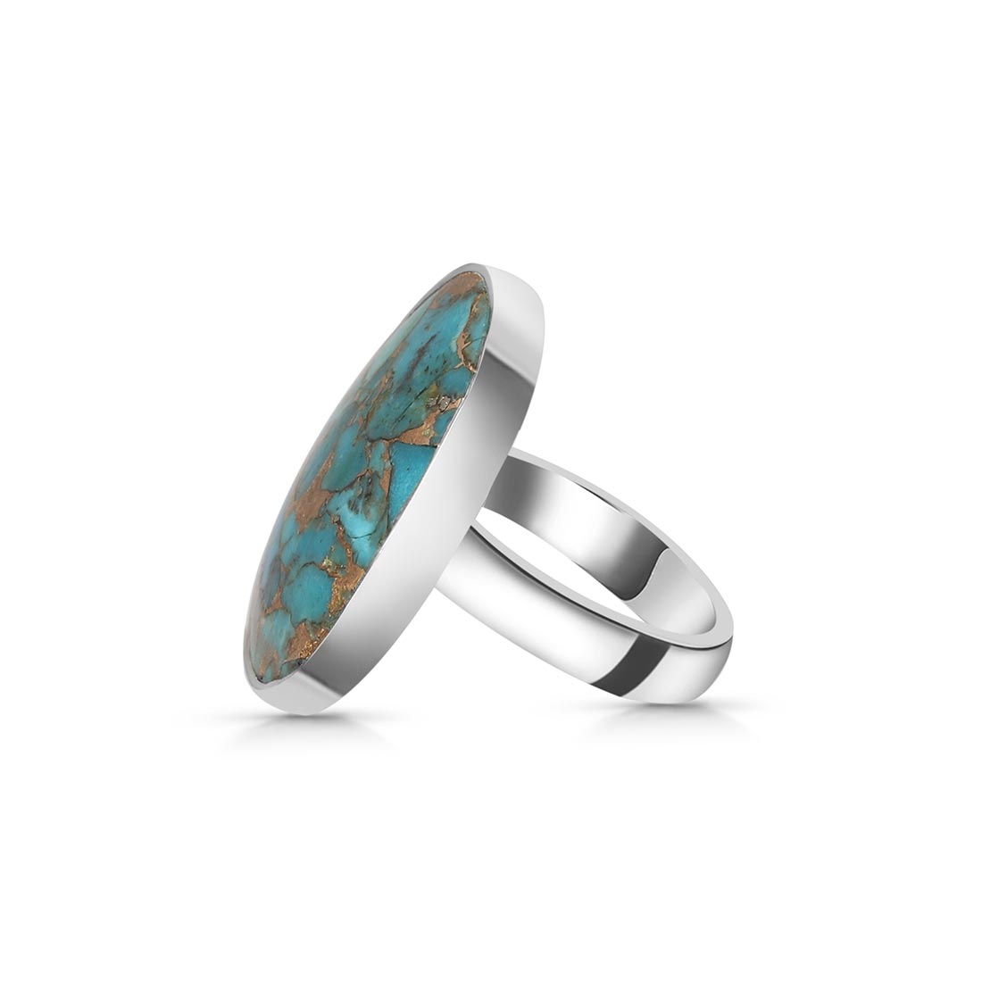 Turquoise (Copper) Adjustable Ring-(TRC-R-27)