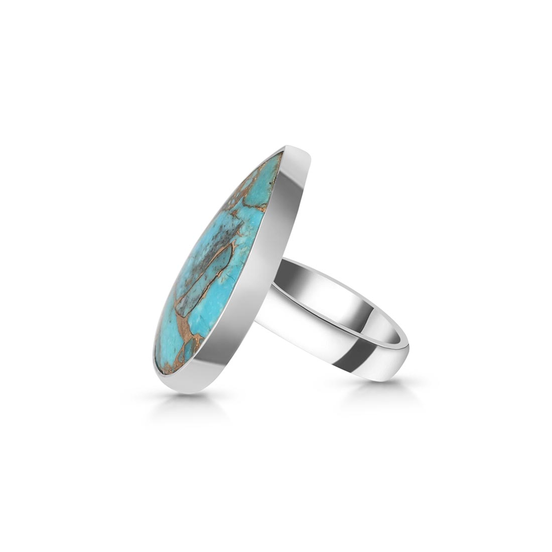 Turquoise (Copper) Adjustable Ring-(TRC-R-5)