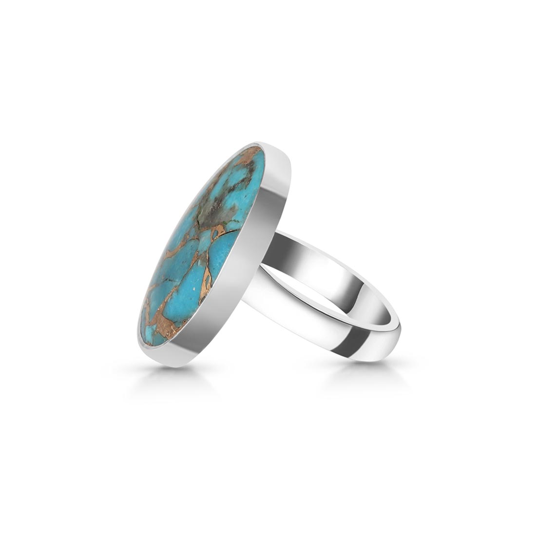 Turquoise (Copper) Adjustable Ring-(TRC-R-6)