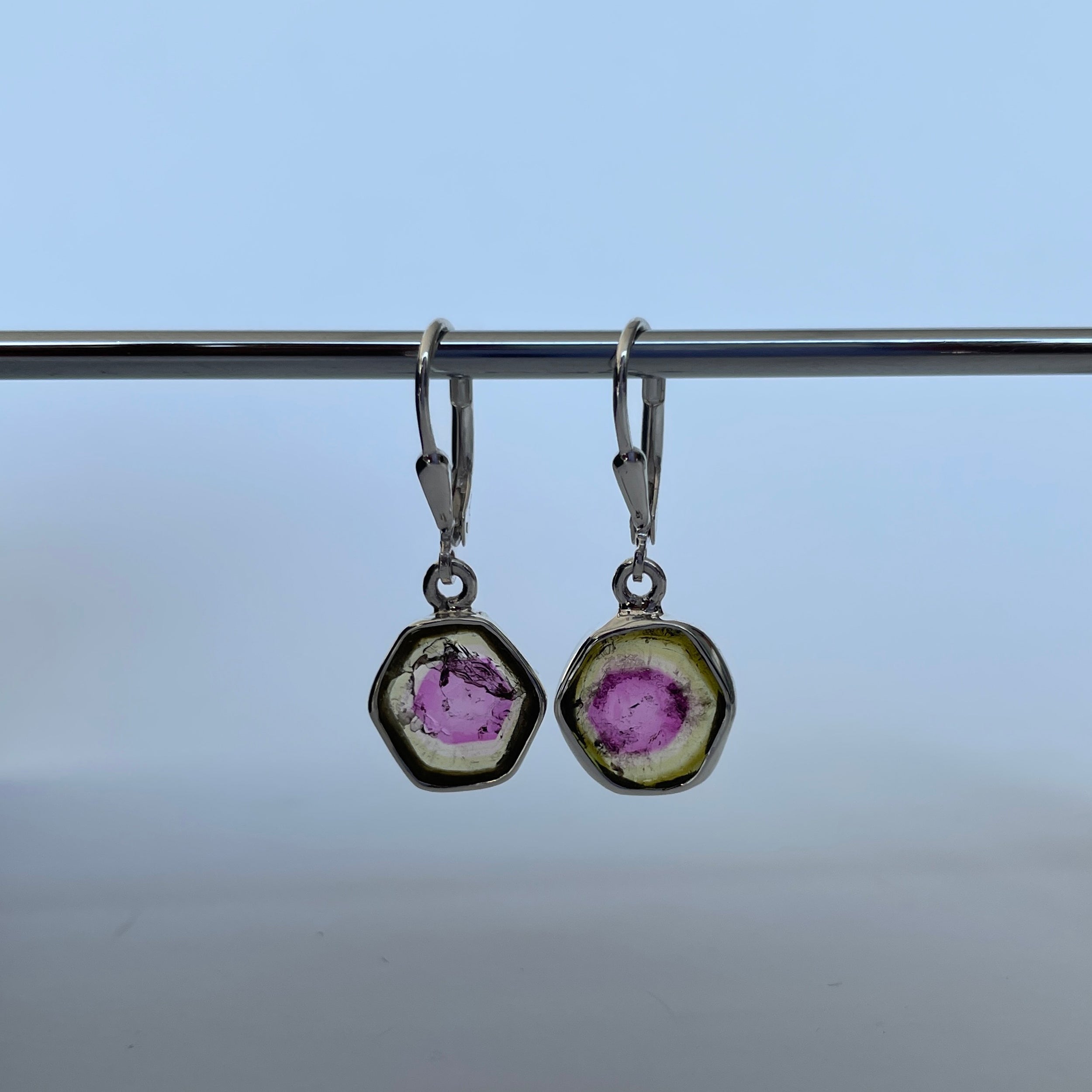 Watermelon Tourmaline Earring-(TRM-E-83.)