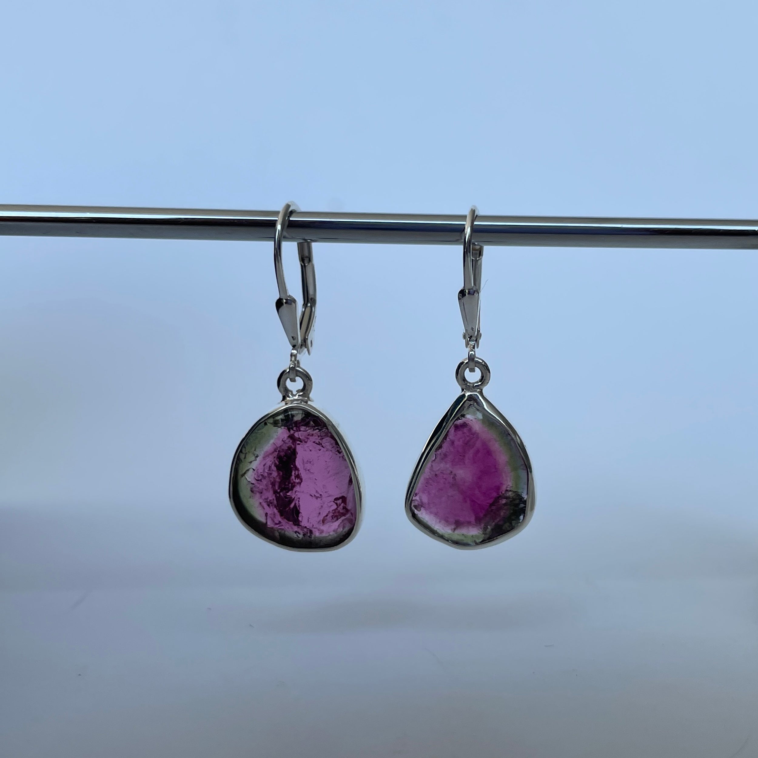Watermelon Tourmaline Earring-(TRM-E-85.)