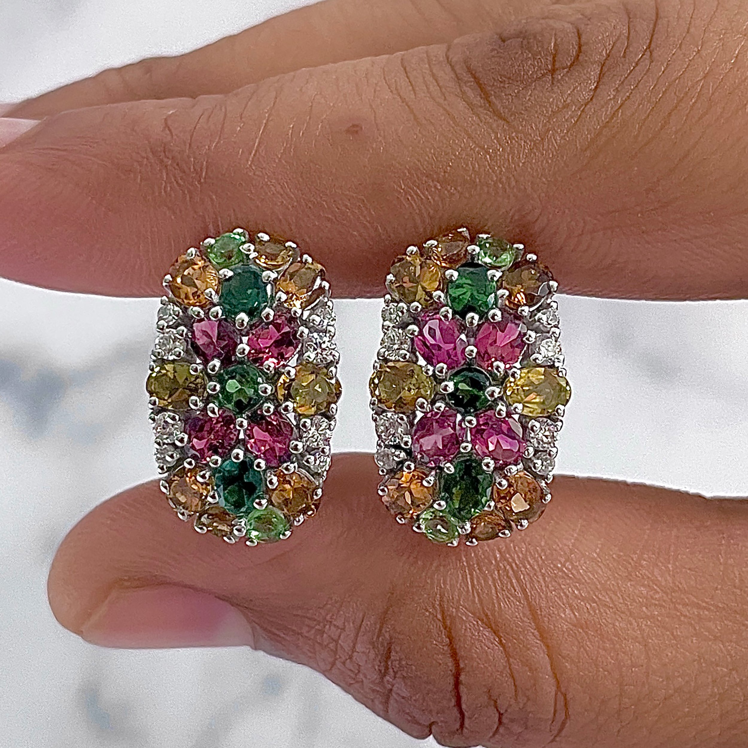 Tourmaline Earrings-(TRM-RDE-937.)