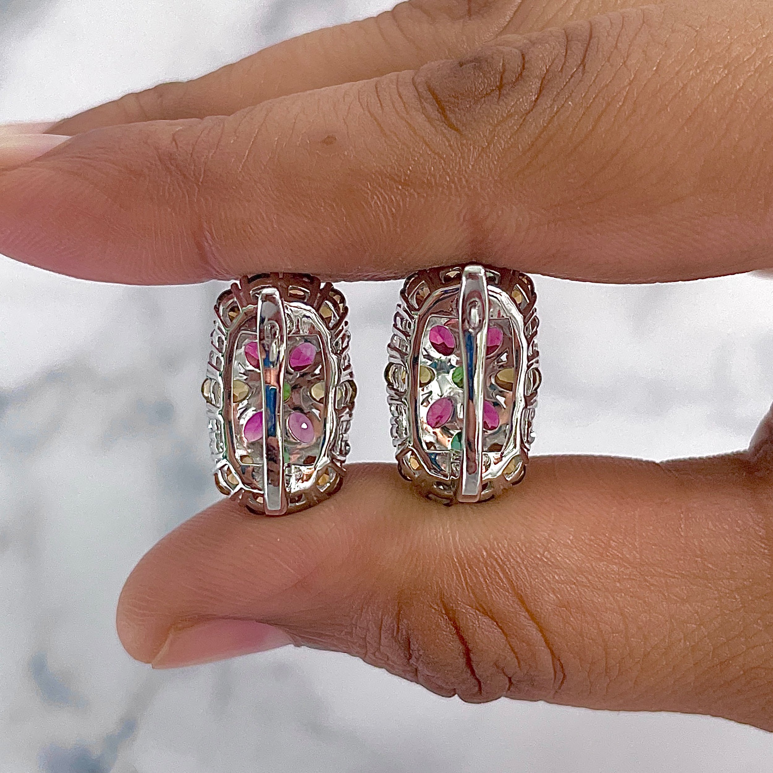 Tourmaline Earrings-(TRM-RDE-937.)