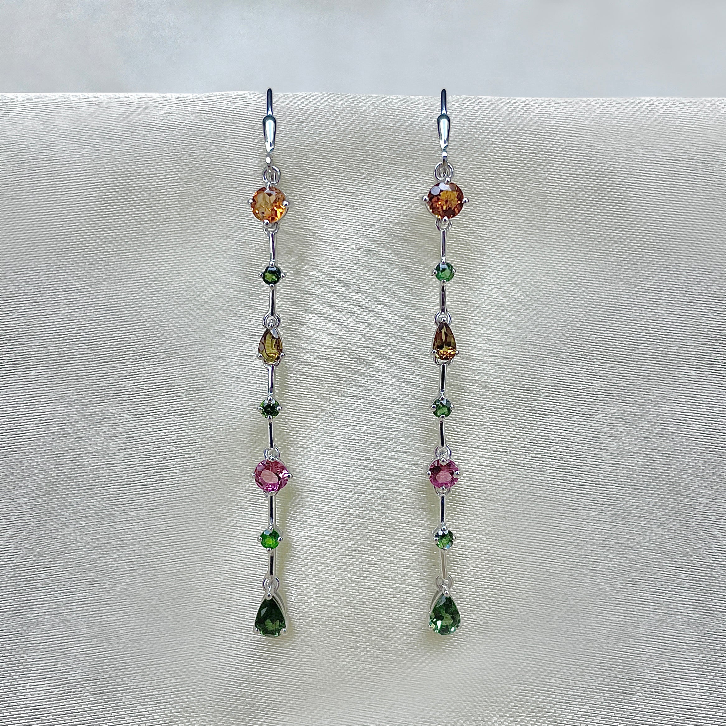 Tourmaline Leverback Earring-(TRM-SE-1054.)