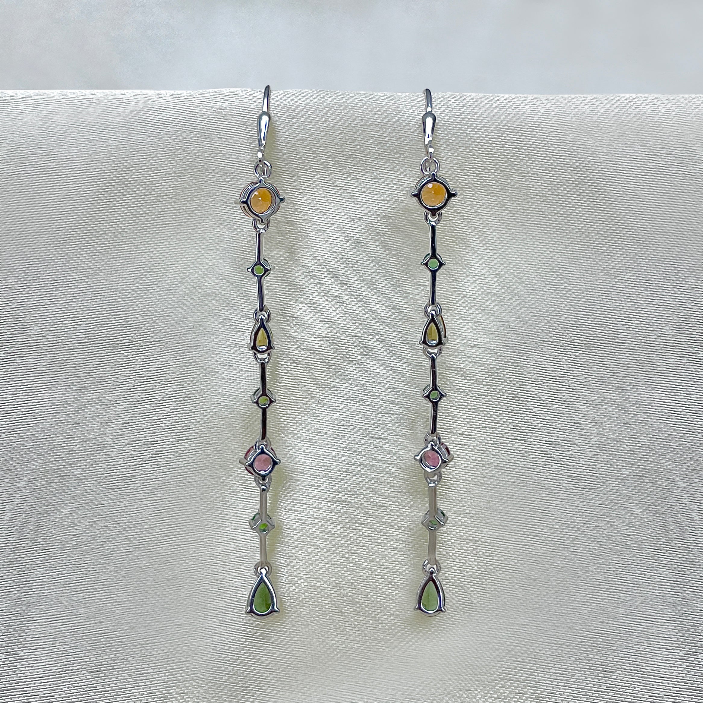 Tourmaline Leverback Earring-(TRM-SE-1054.)