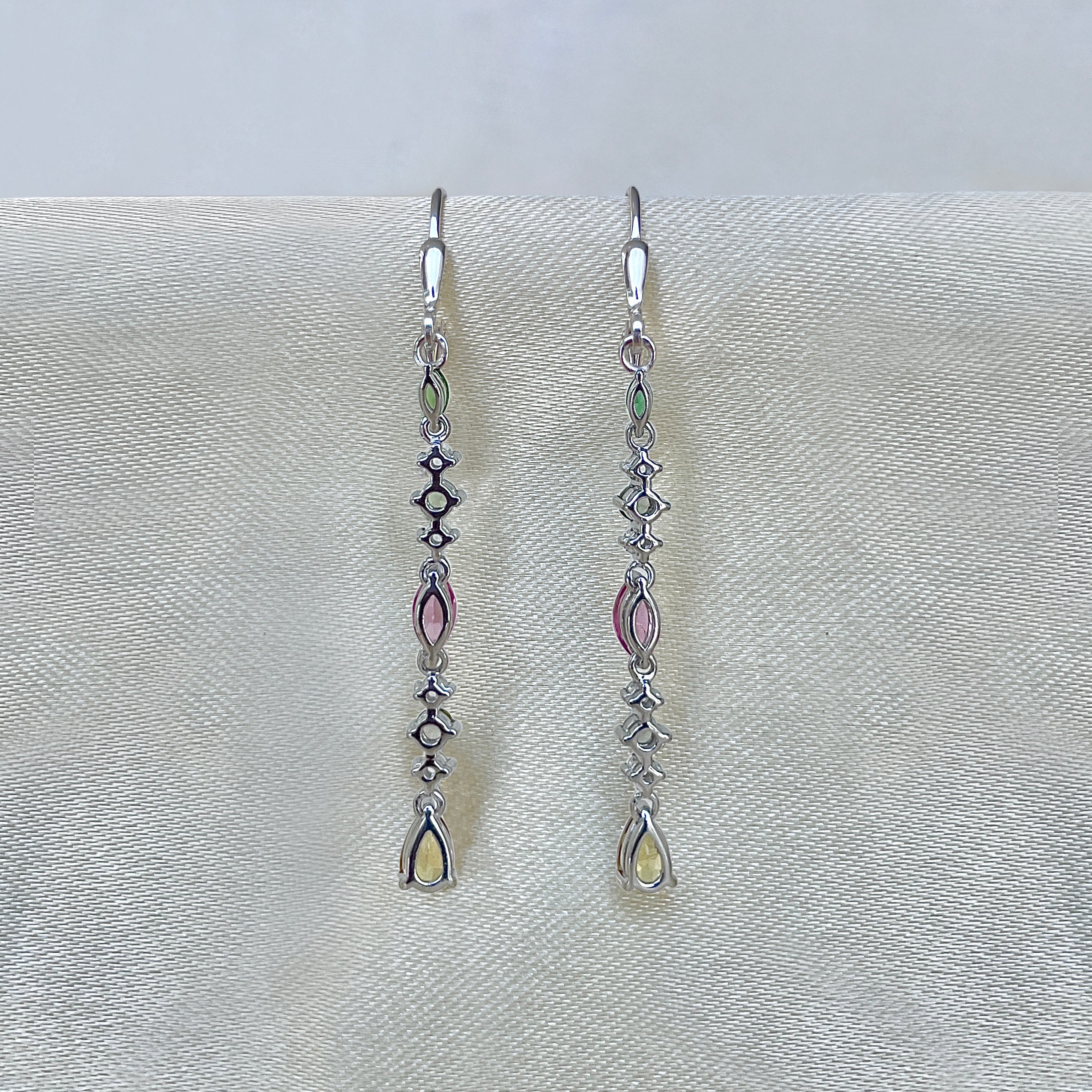 Tourmaline Leverback Earring-(TRM-SE-1307.)