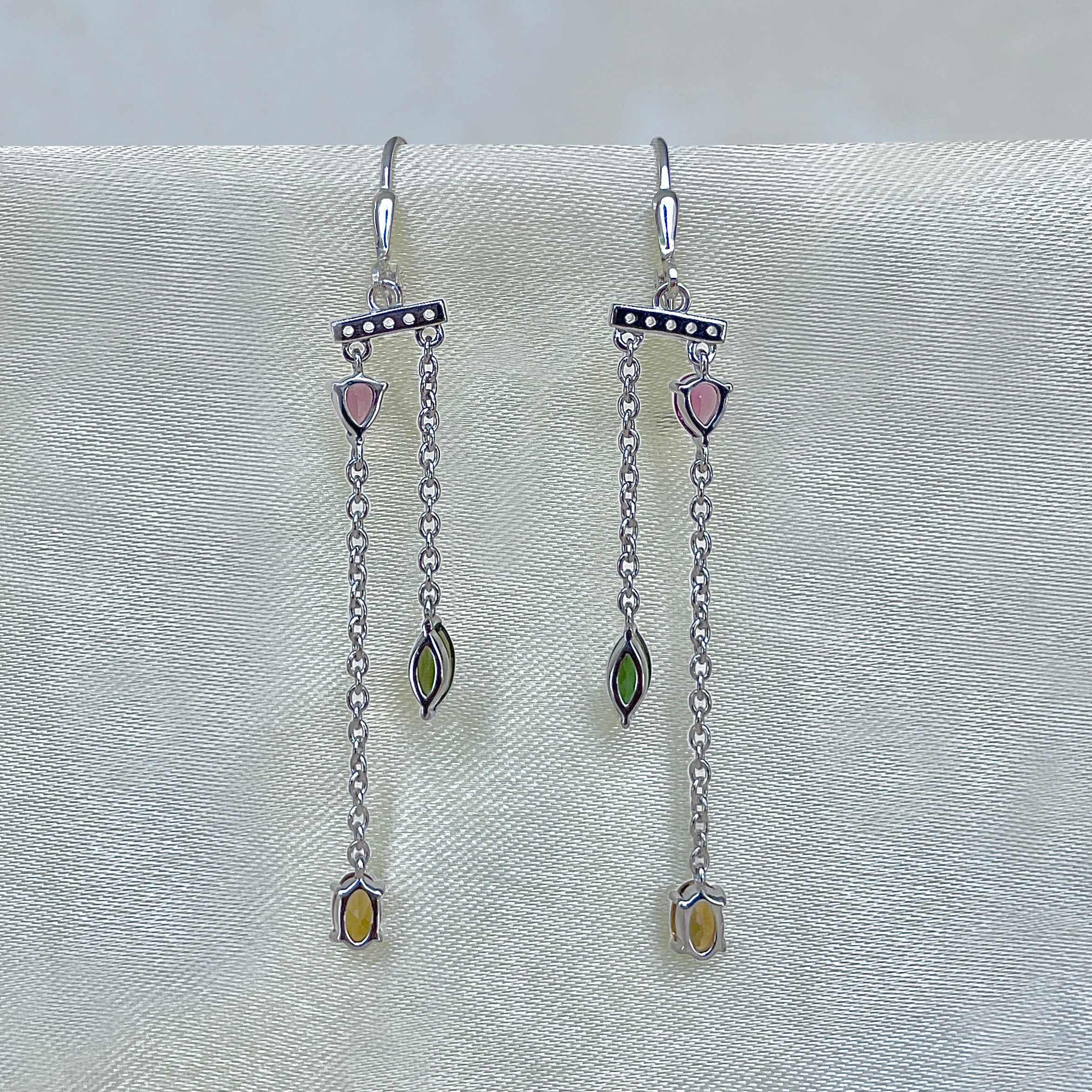 Tourmaline Leverback Earring-(TRM-SE-1309.)