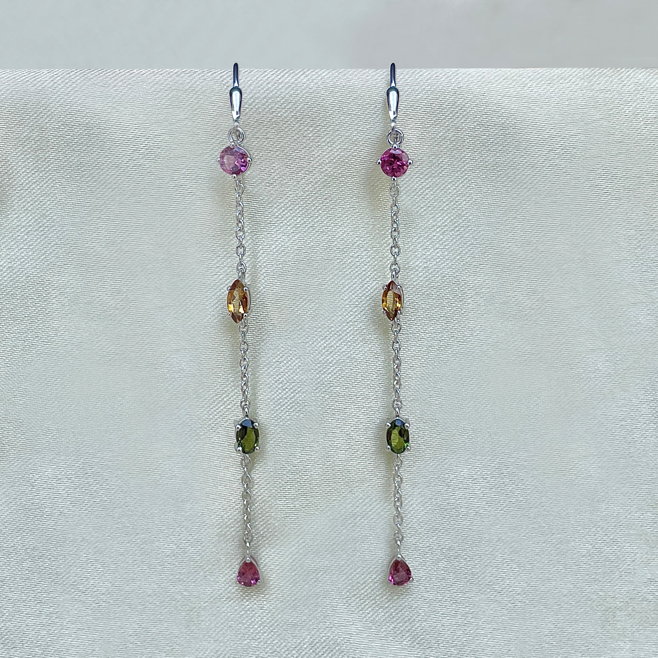 Tourmaline Leverback Earring-(TRM-SE-1310.)