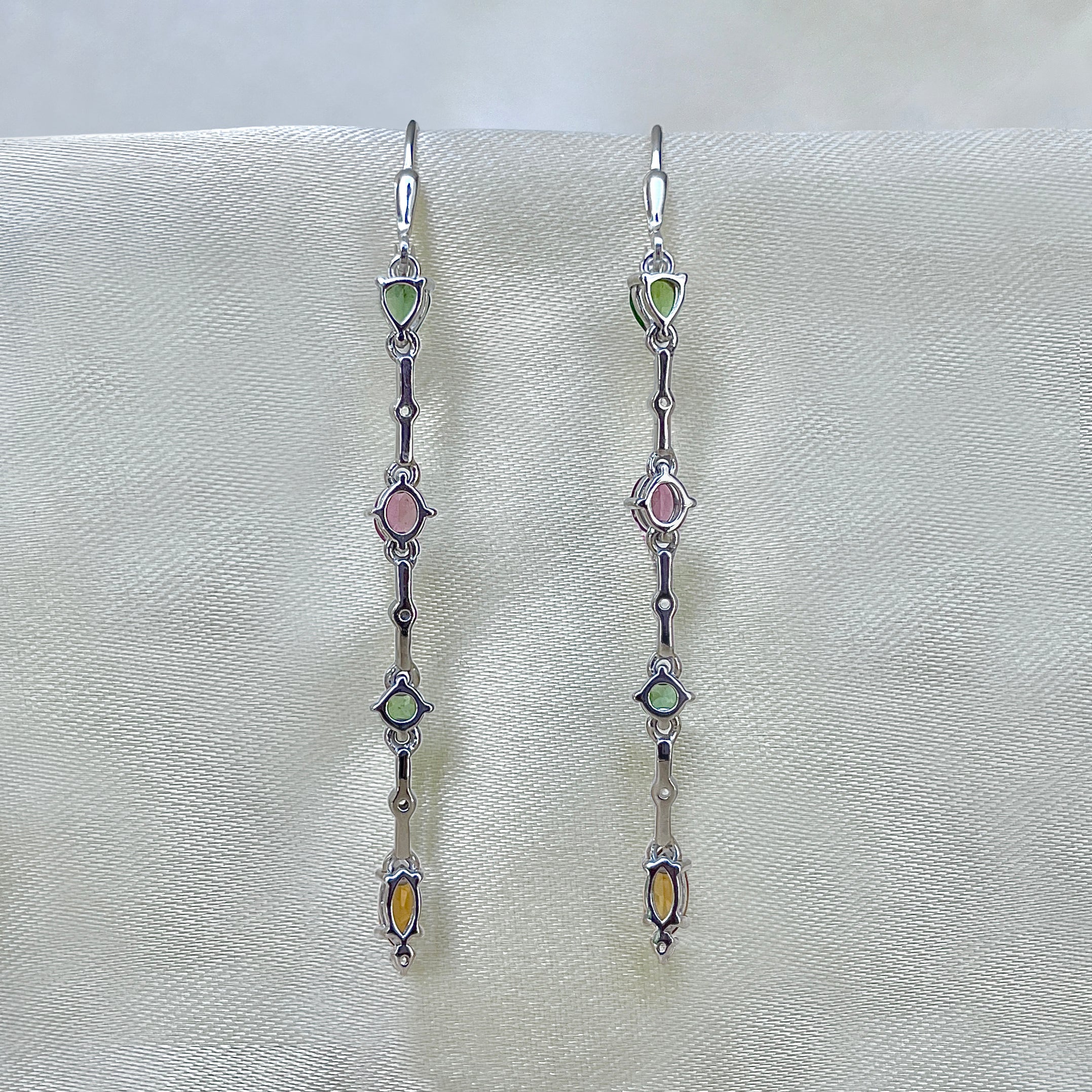Tourmaline Leverback Earring-(TRM-SE-1330.)