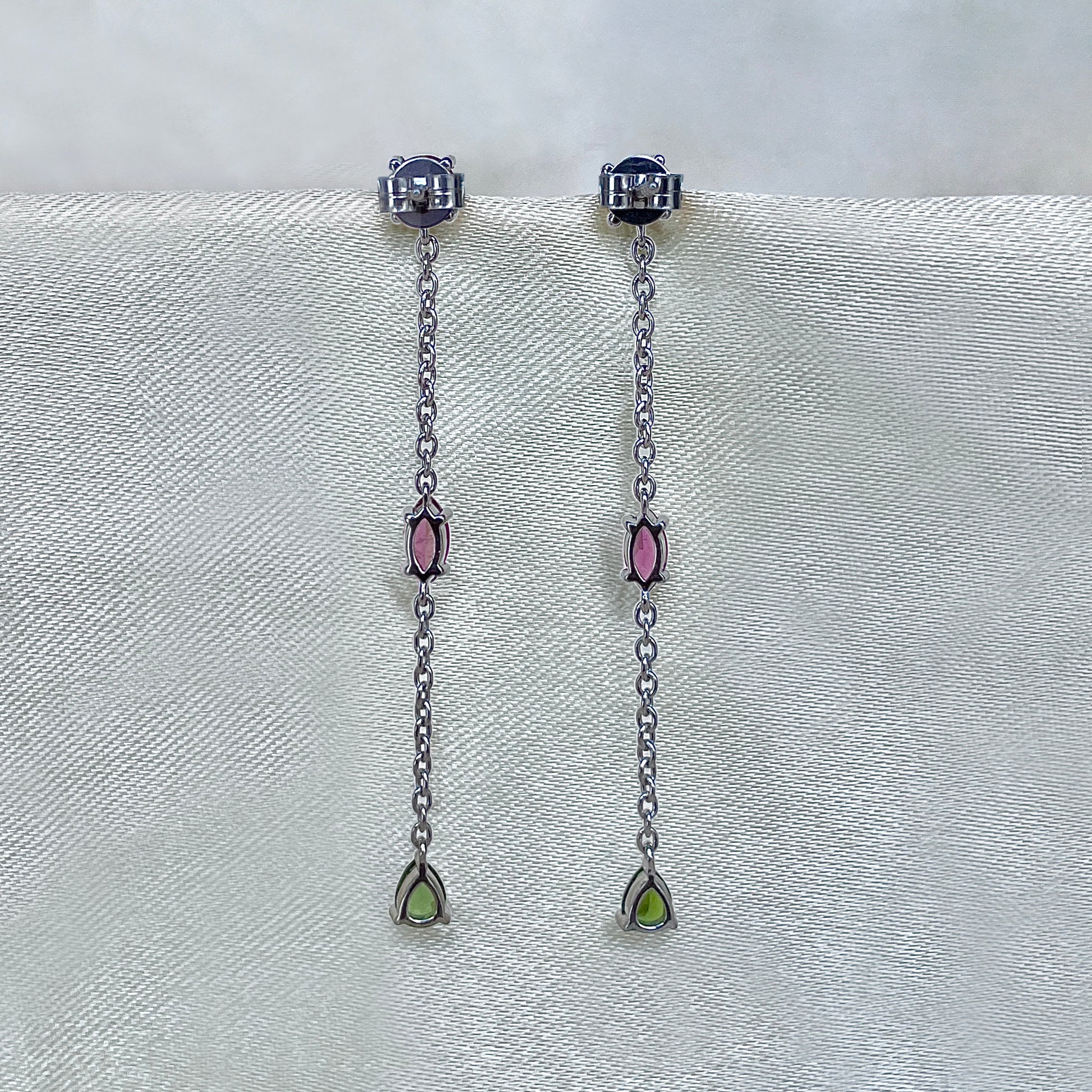 Tourmaline Leverback Earring-(TRM-SE-1331.)
