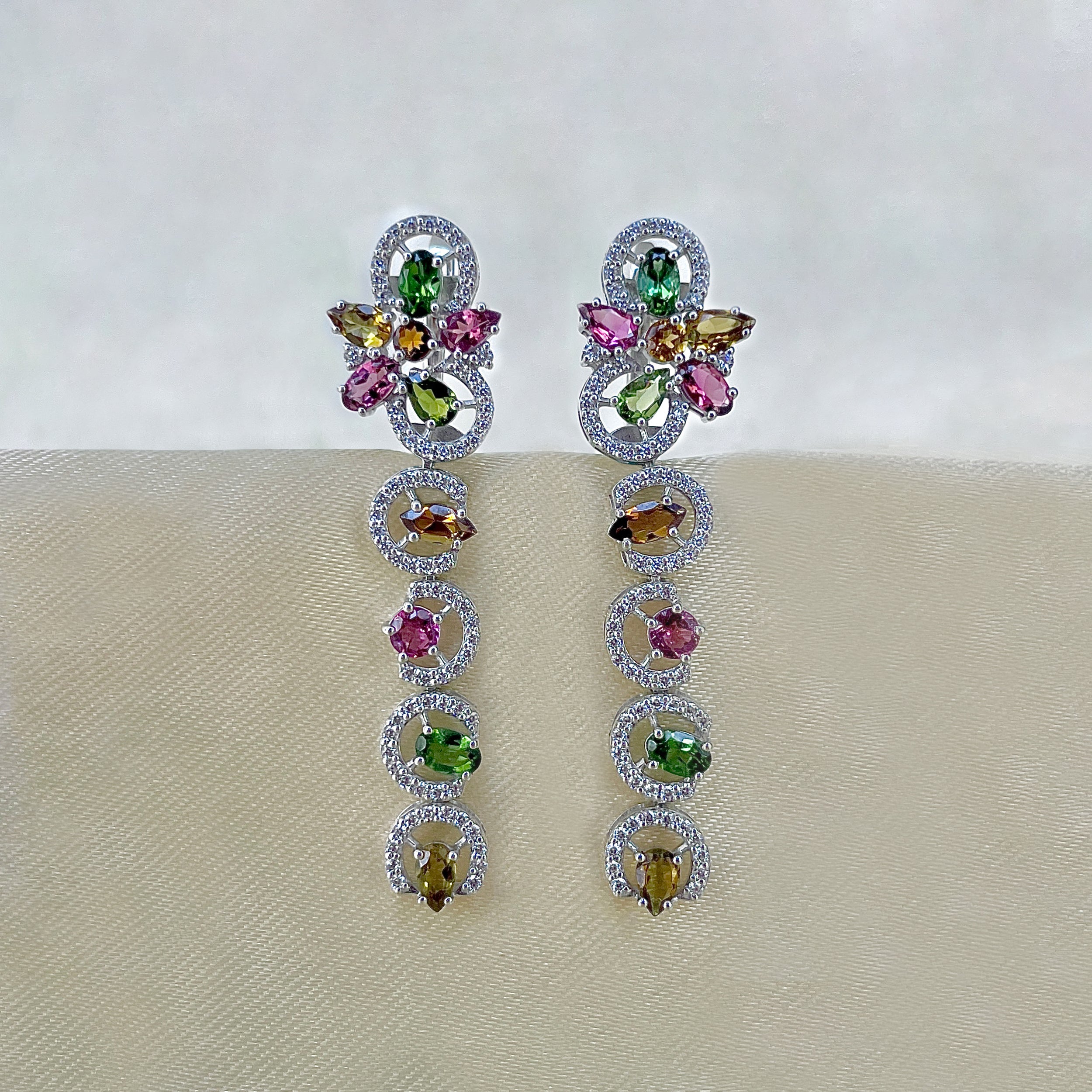 Tourmaline Earring-(TRM-RDE-925.)