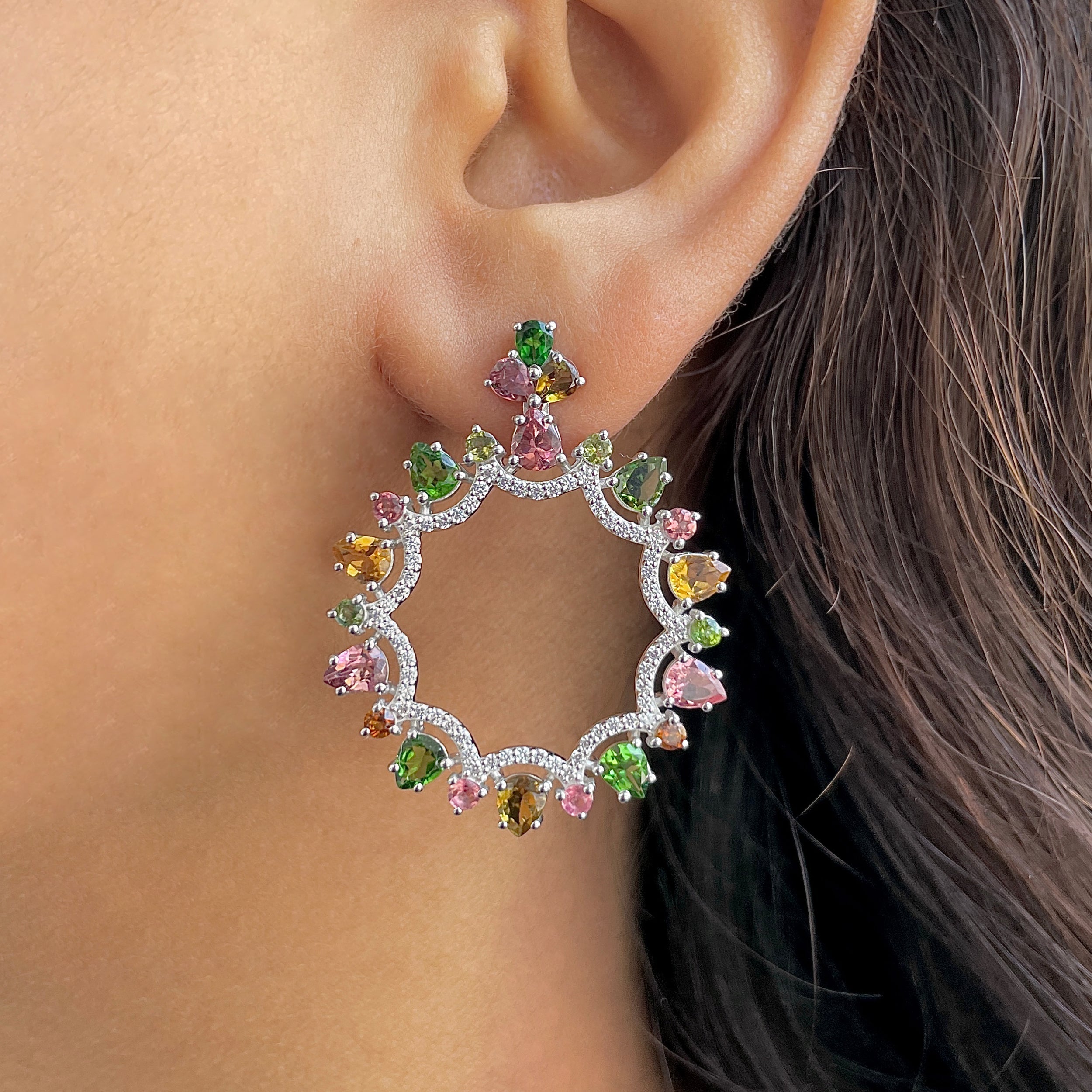 Tourmaline Earring-(TRM-RDE-926.)