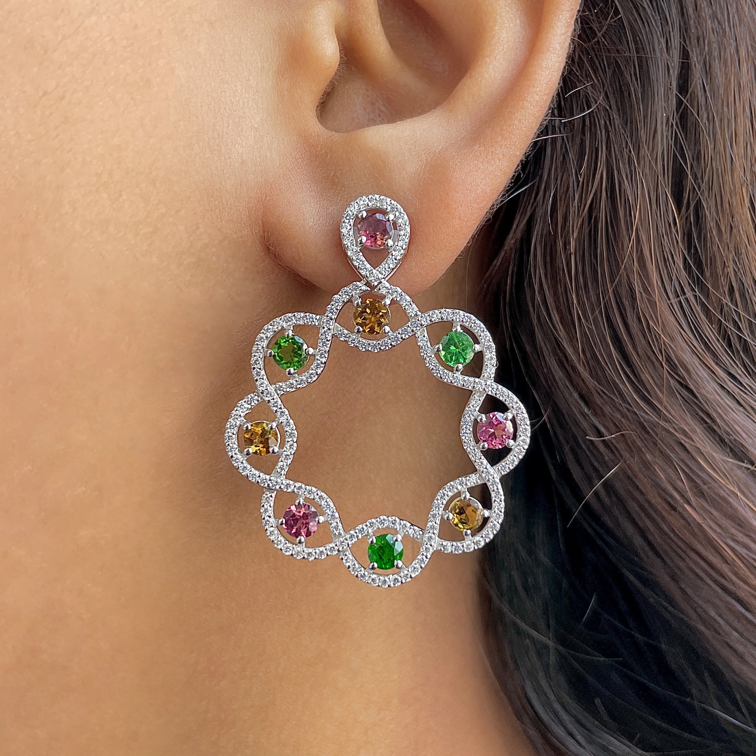 Tourmaline Earring-(TRM-RDE-927.)