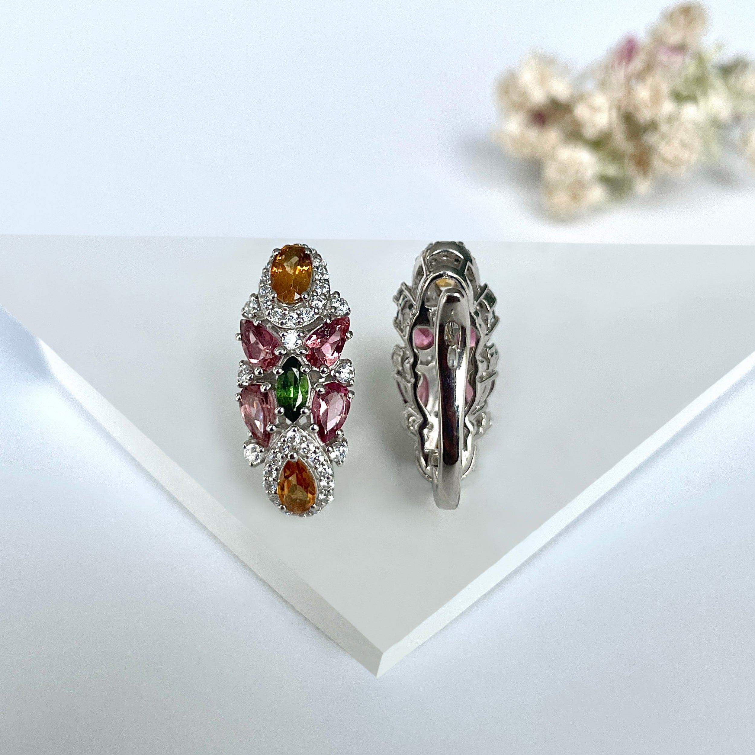 Tourmaline Earrings-(TRM-RDE-940.)
