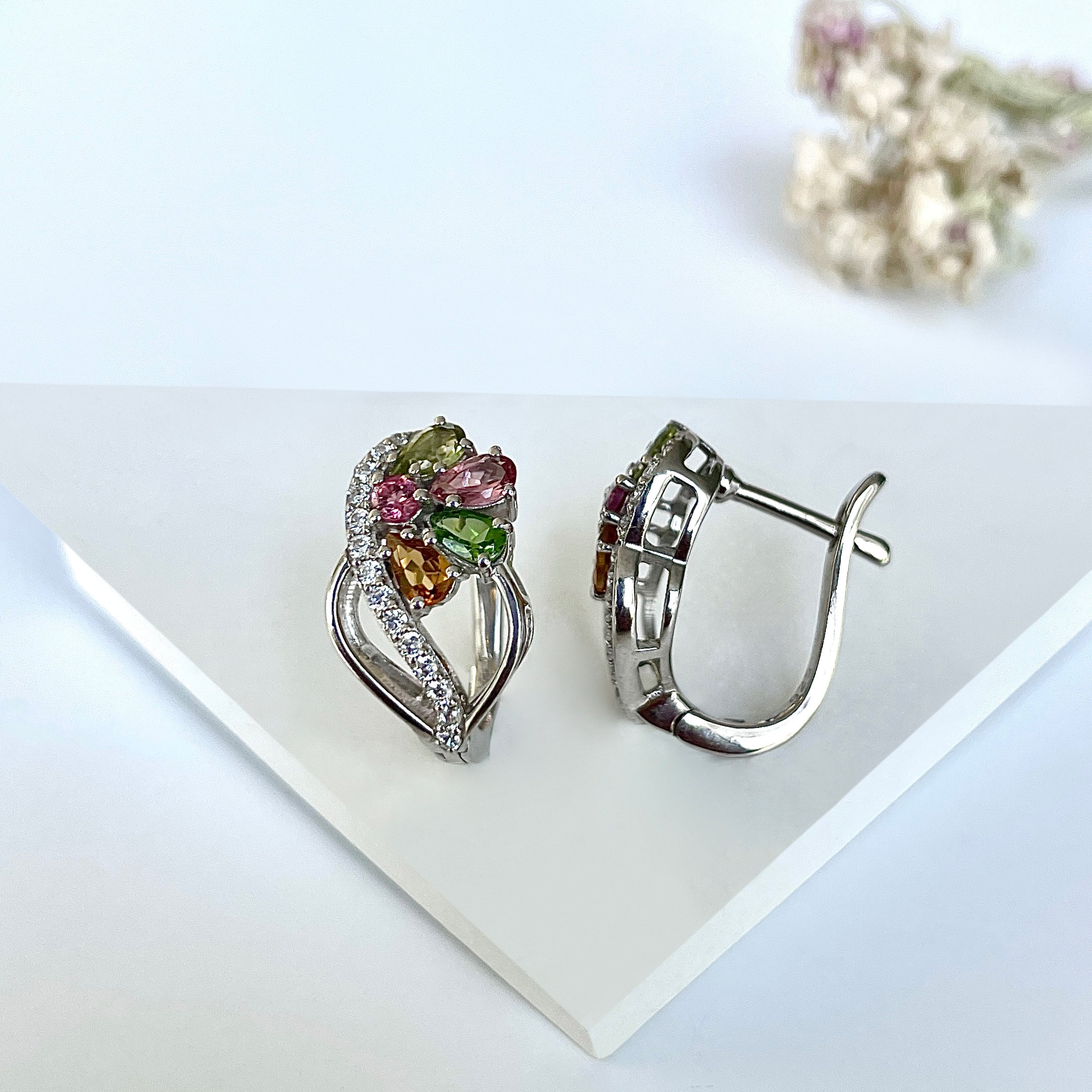 Tourmaline Earring-(TRM-RDE-942.)