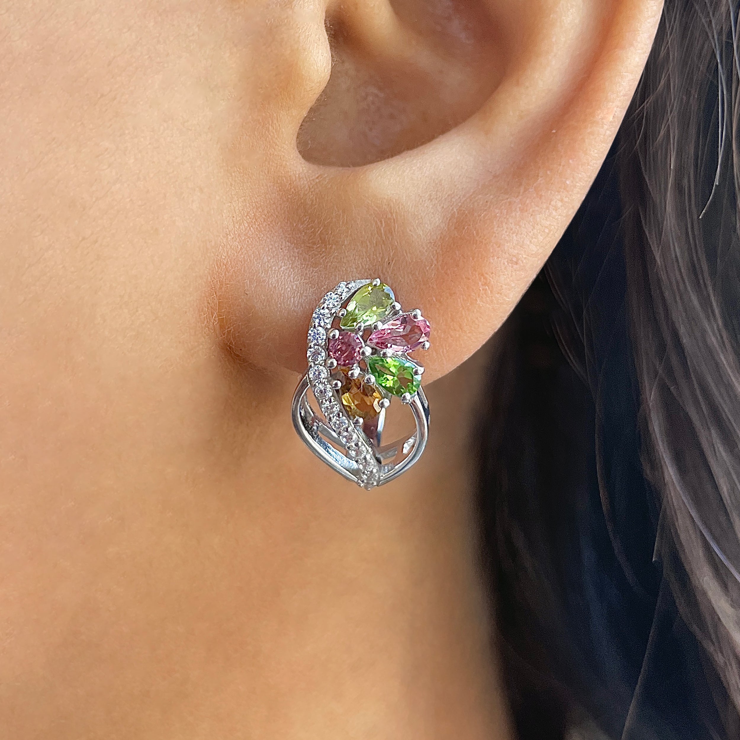 Tourmaline Earring-(TRM-RDE-942.)