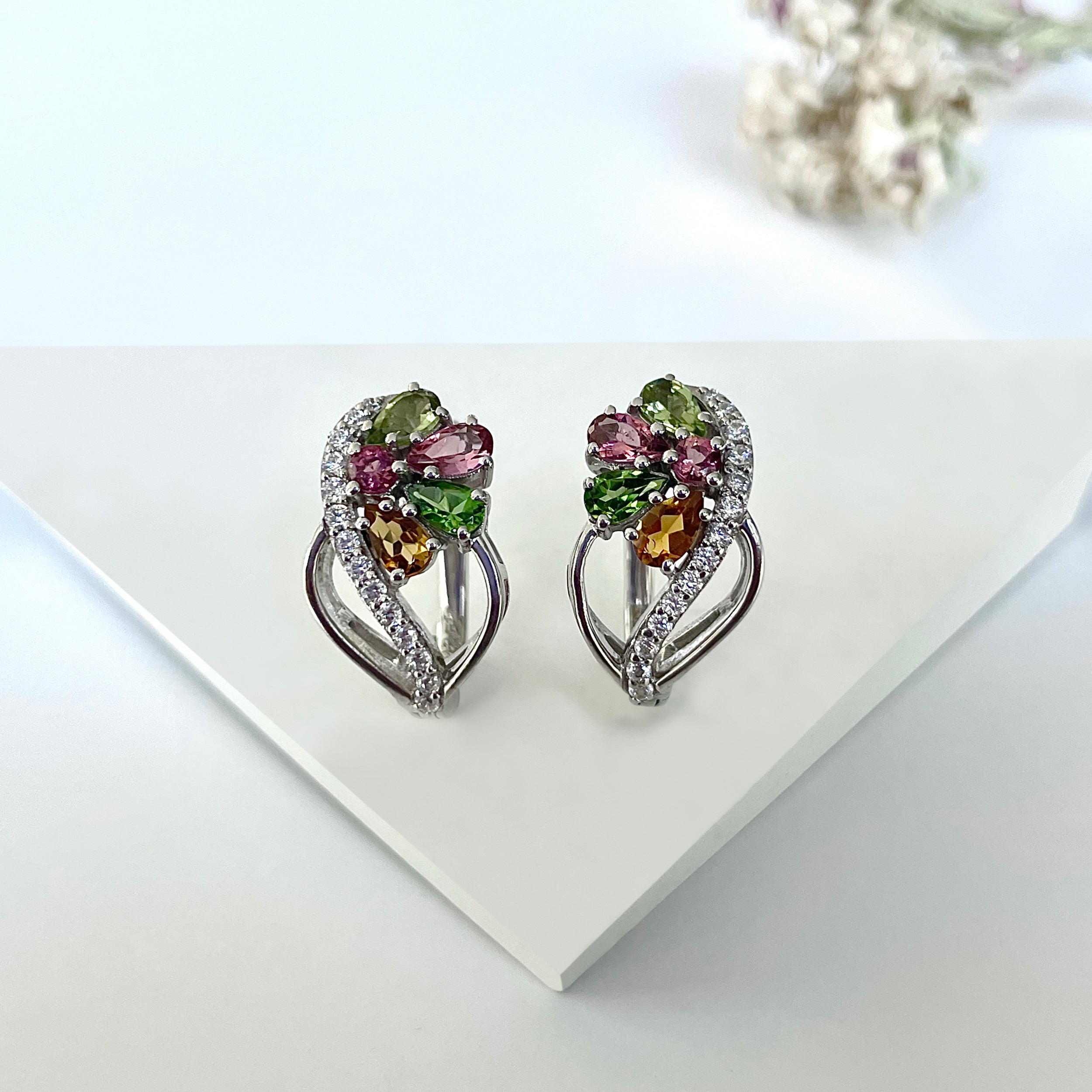 Tourmaline Earring-(TRM-RDE-942.)