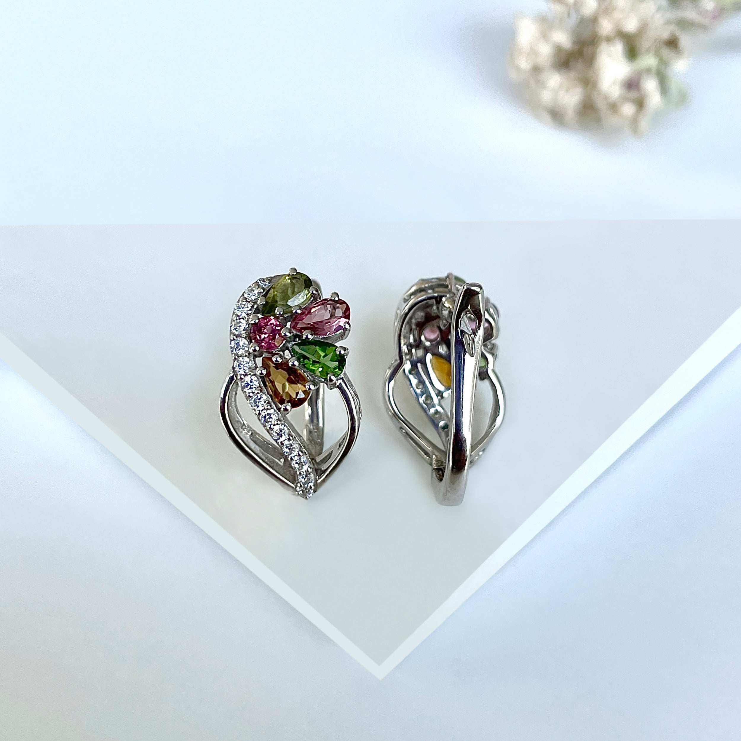 Tourmaline Earring-(TRM-RDE-942.)