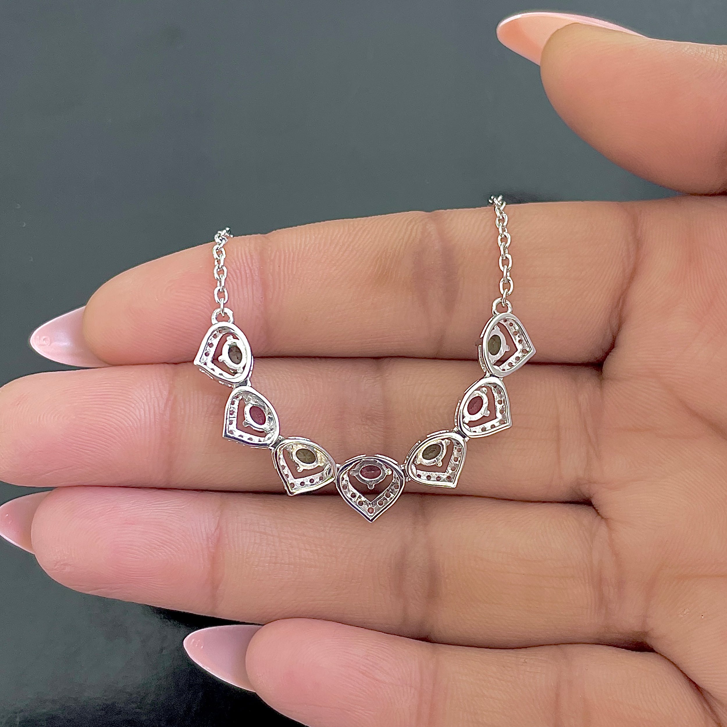 Tourmaline Necklace-(TRM-SN-350.)