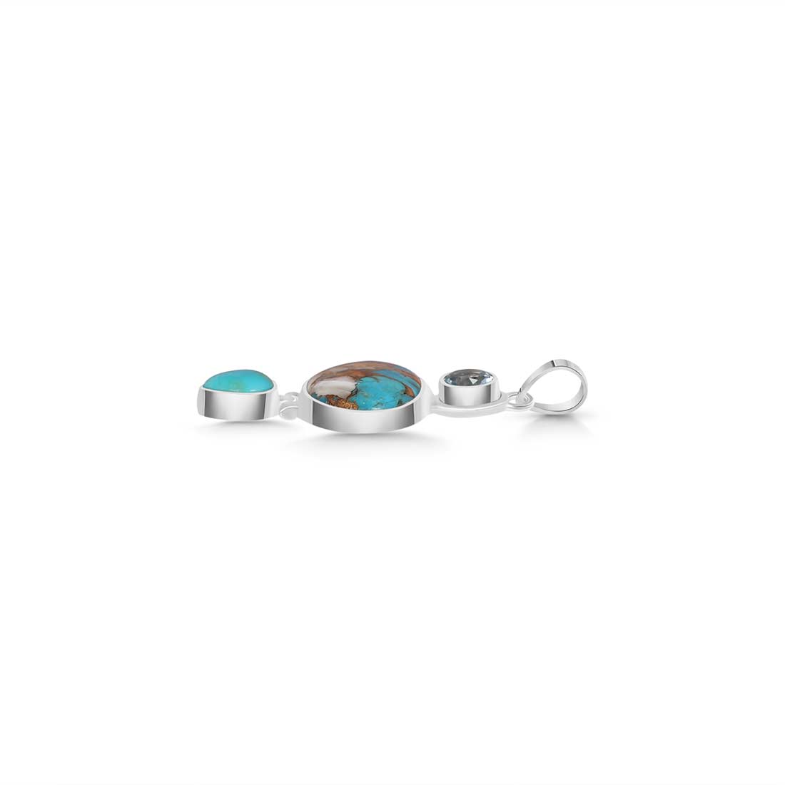 Spiny Oyster Turquoise Pendant-(TRO-P-42.)