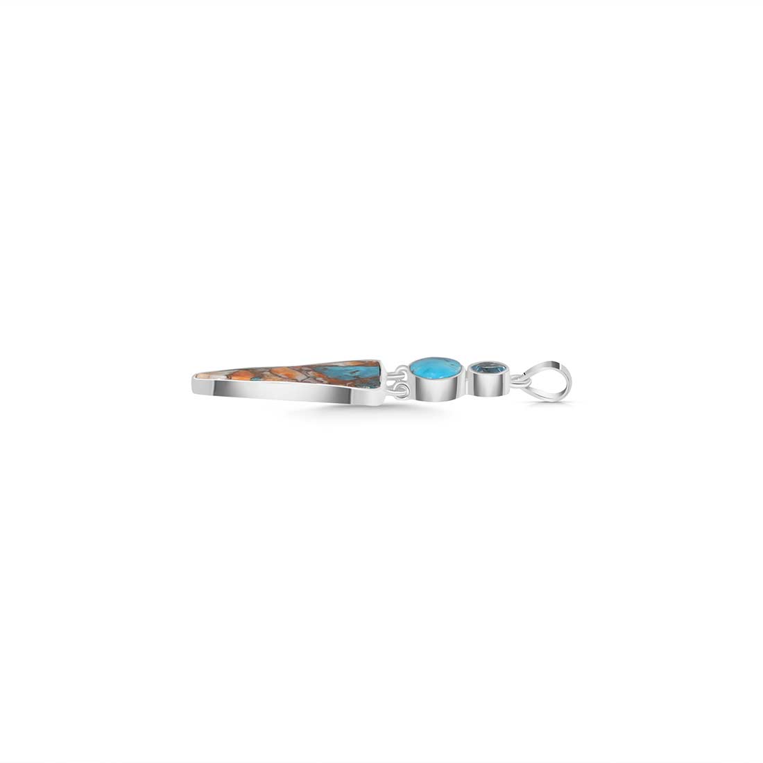 Spiny Oyster Turquoise Pendant-(TRO-P-50.)