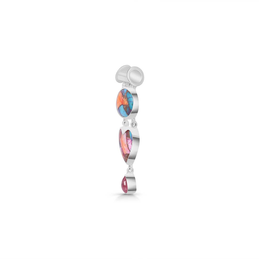 Spiny Oyster Turquoise Pendant-(TRO-P-65.)