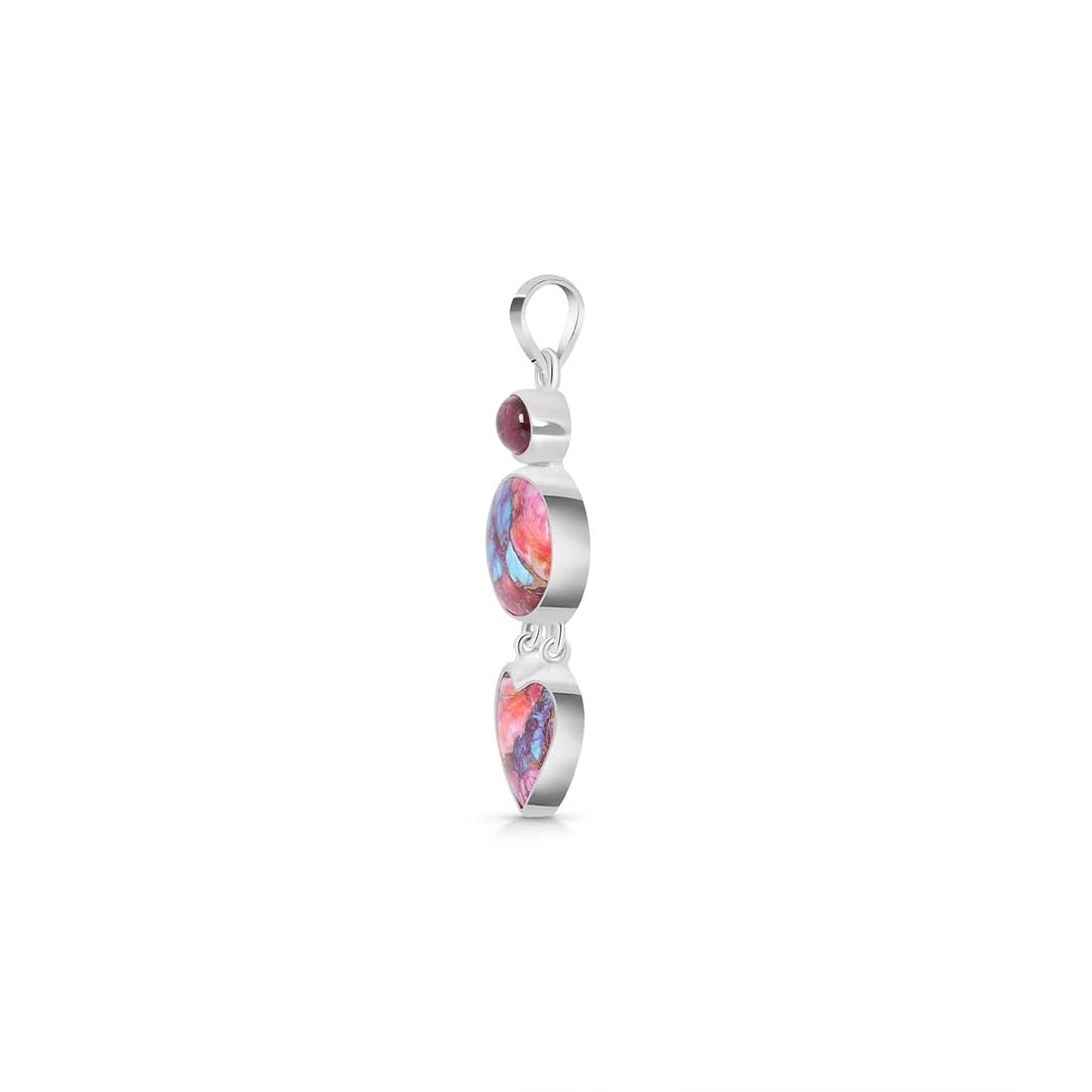 Spiny Oyster Turquoise Pendant-(TRO-P-83.)