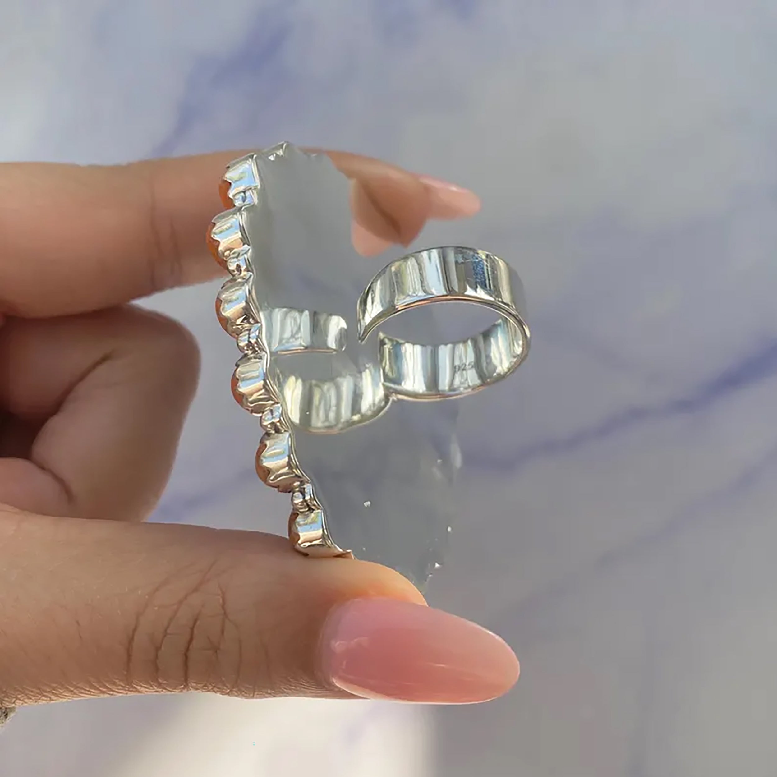 Turquoise Flower Ring-(TRQ-FLR-17.)