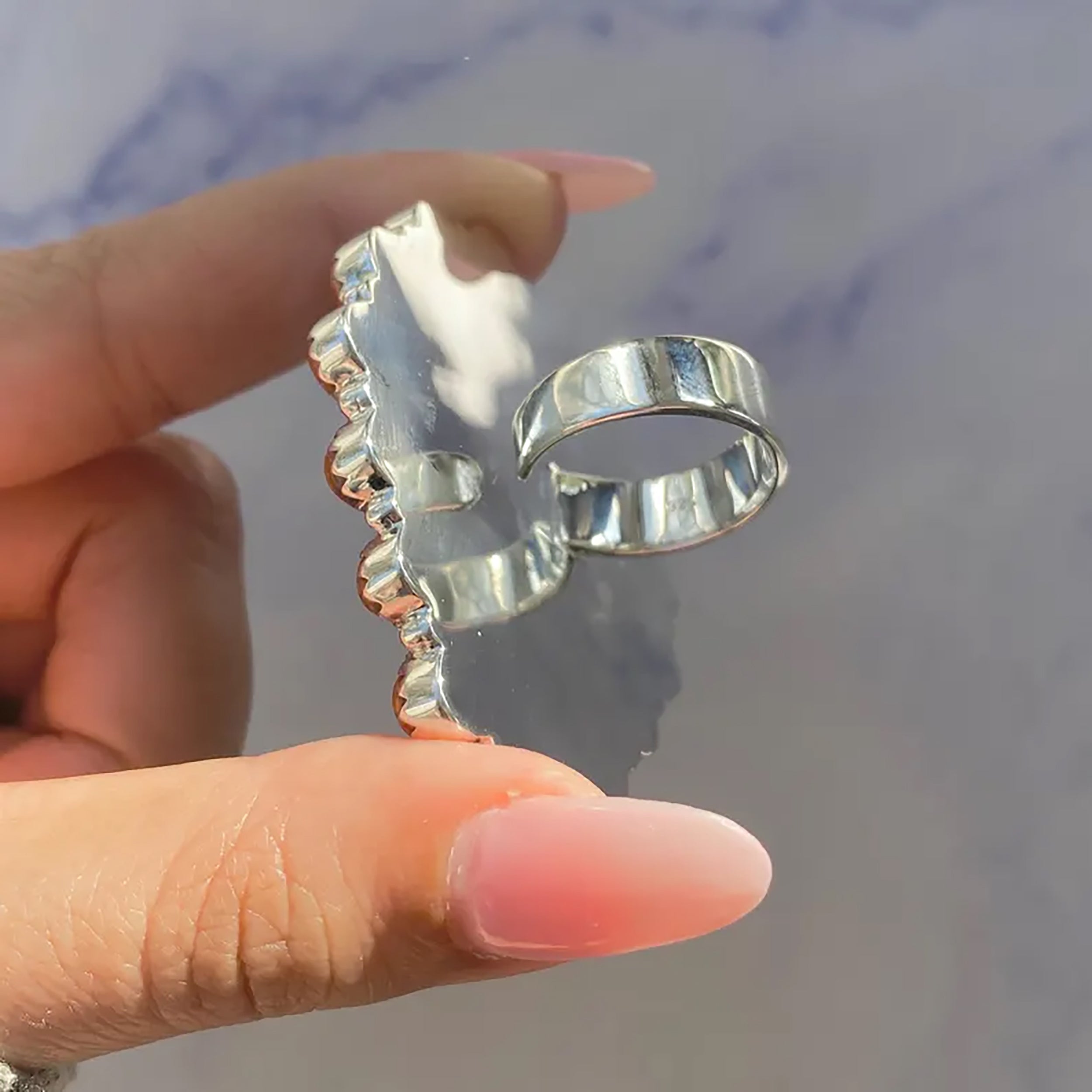 Turquoise Flower Ring-(TRQ-FLR-24.)