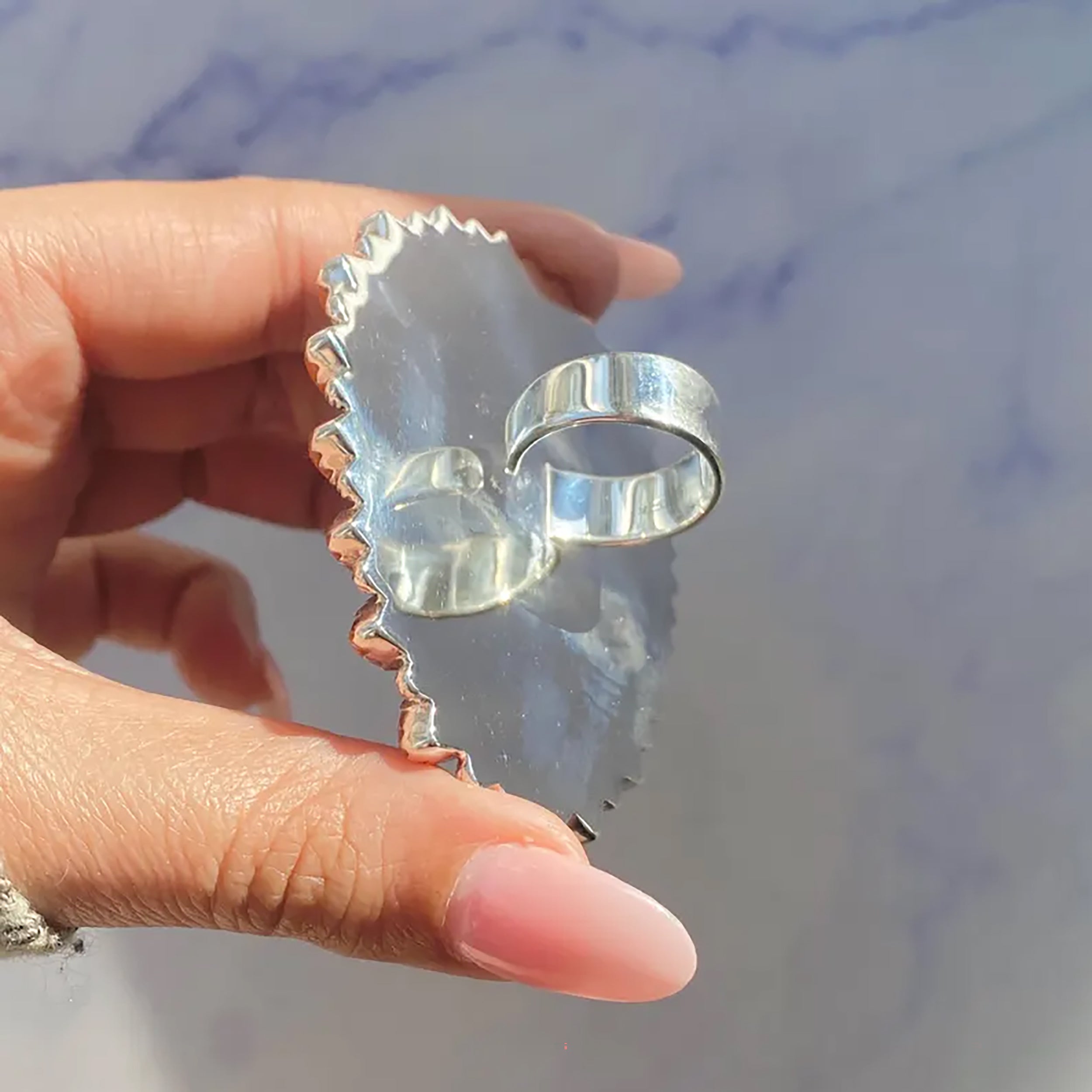 Turquoise Flower Ring-(TRQ-FLR-26.)